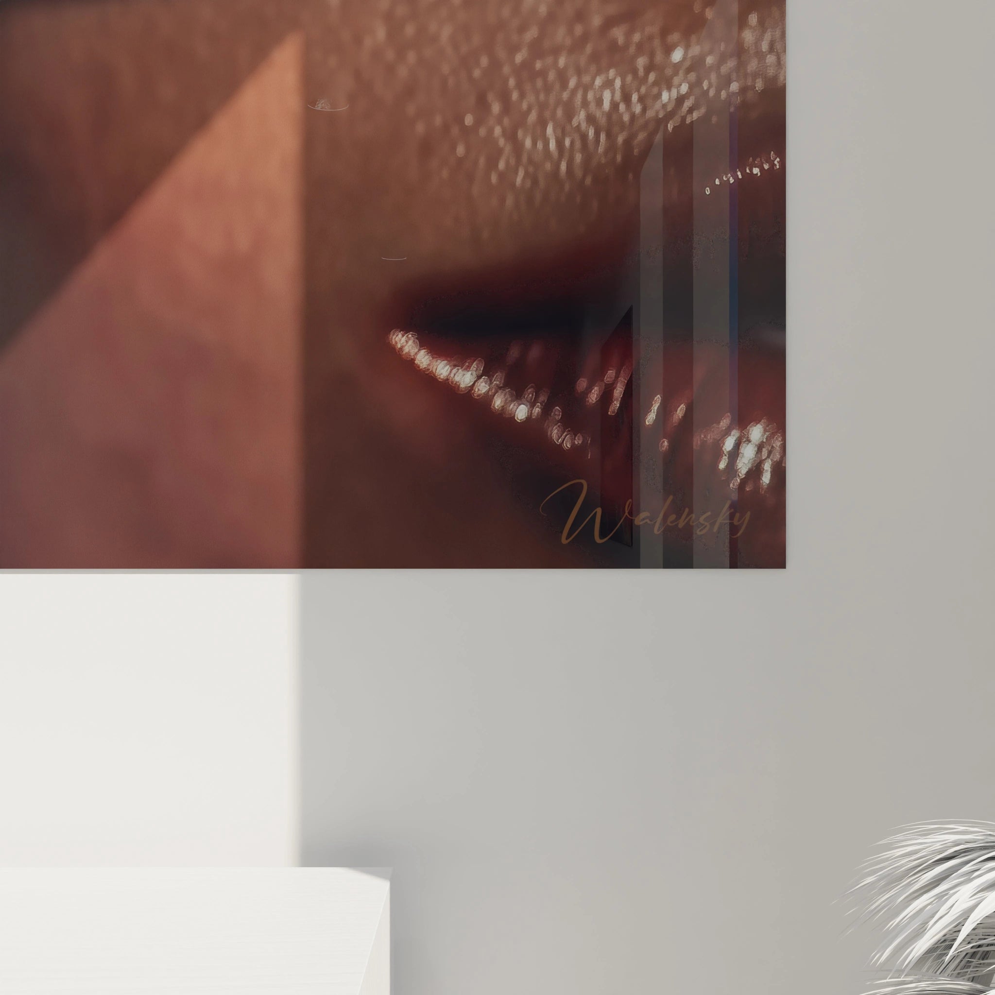 Tableau portrait femme élégant de Walensky avec des détails raffinés et des couleurs élégantes