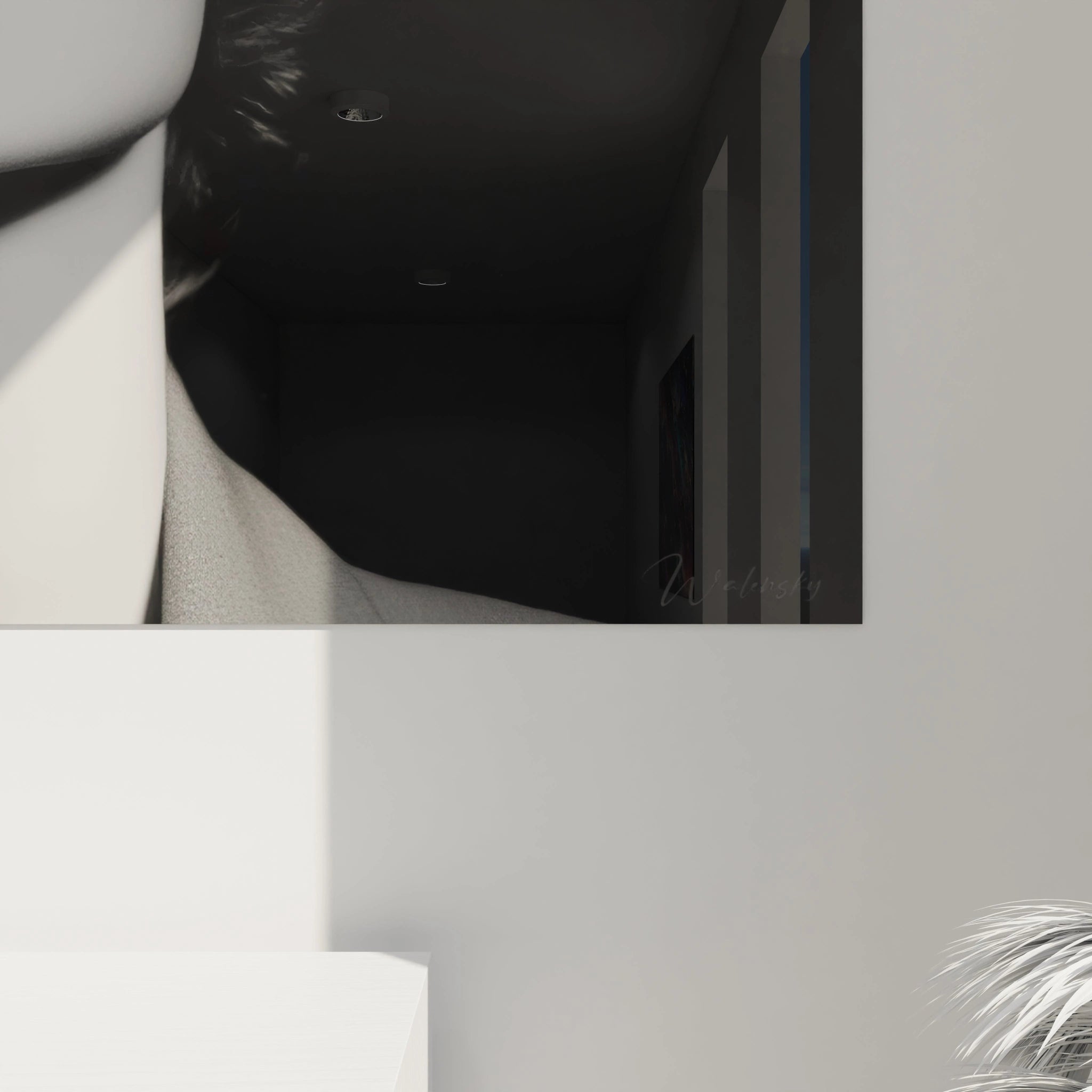 Tableau portrait femme noir et blanc de Walensky, élégant et moderne pour la décoration murale