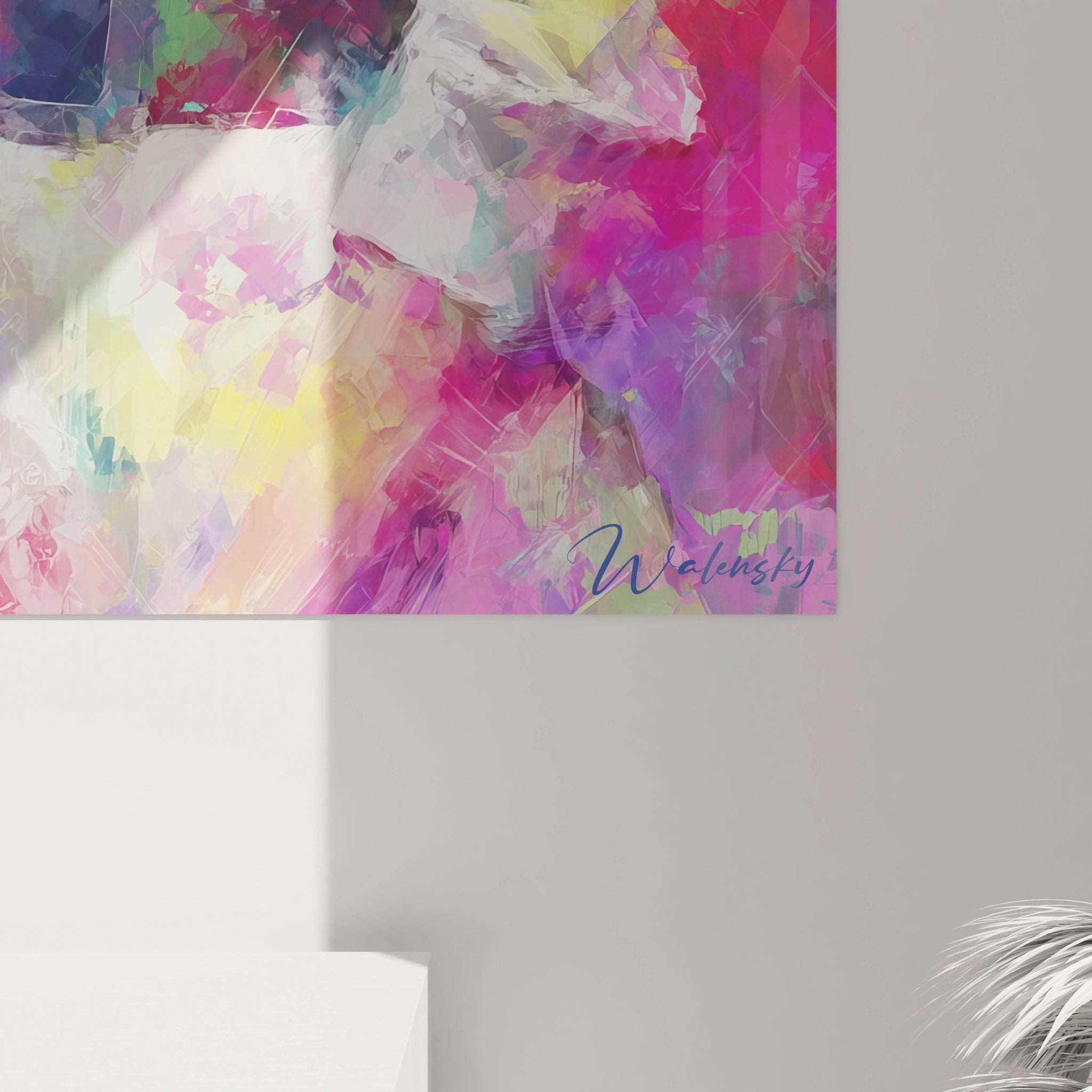 Tableau mural portrait femme vintage de Walensky avec des couleurs douces et un style artistique moderne