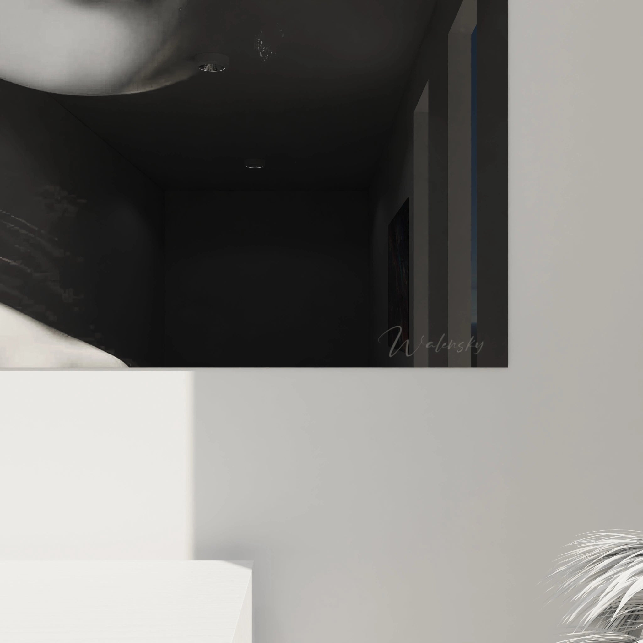 Tableau portrait femme noir et blanc de Walensky, apportant une touche élégante à votre décoration murale