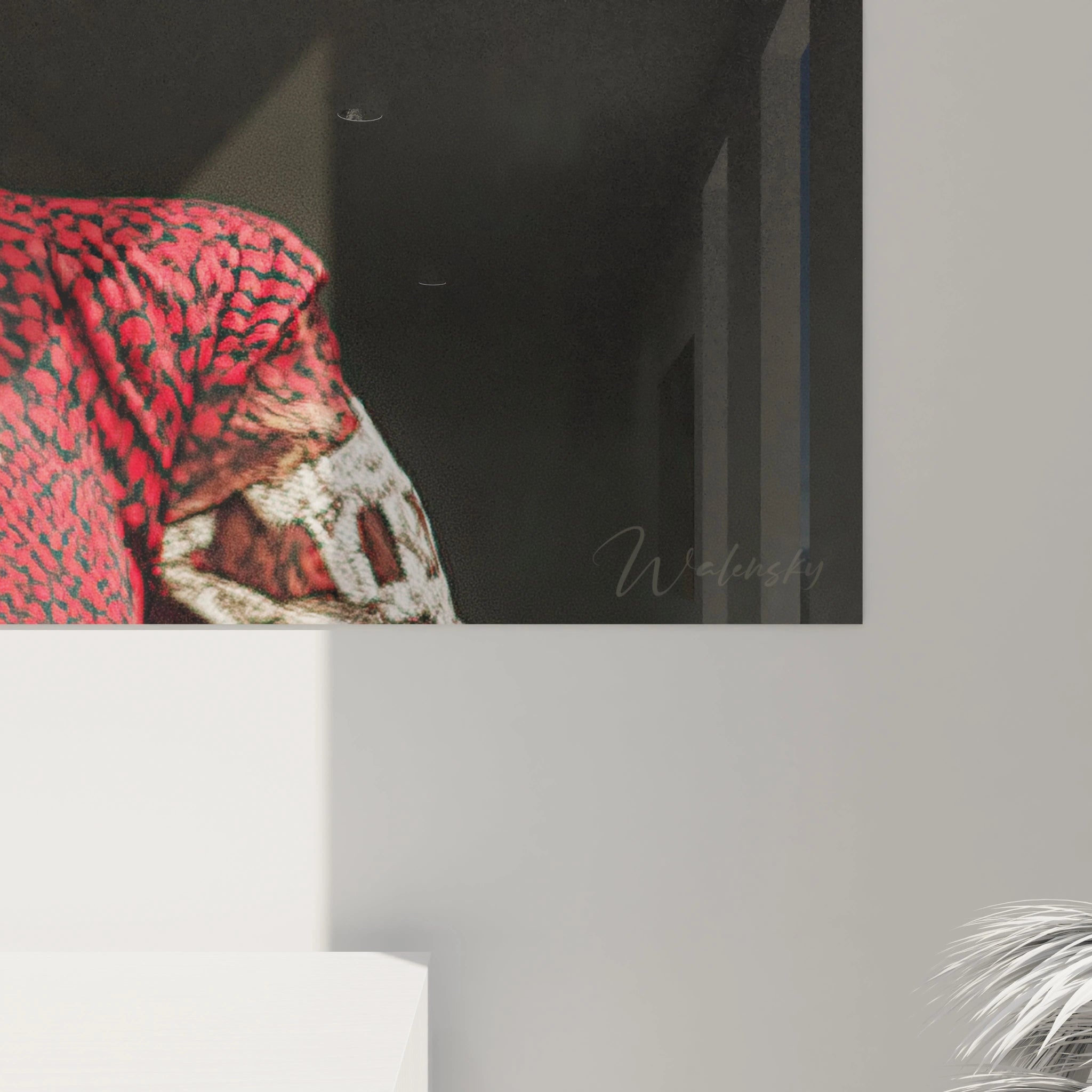 Tableau mural portrait glamour luxe de Walensky avec des couleurs vives et un design élégant