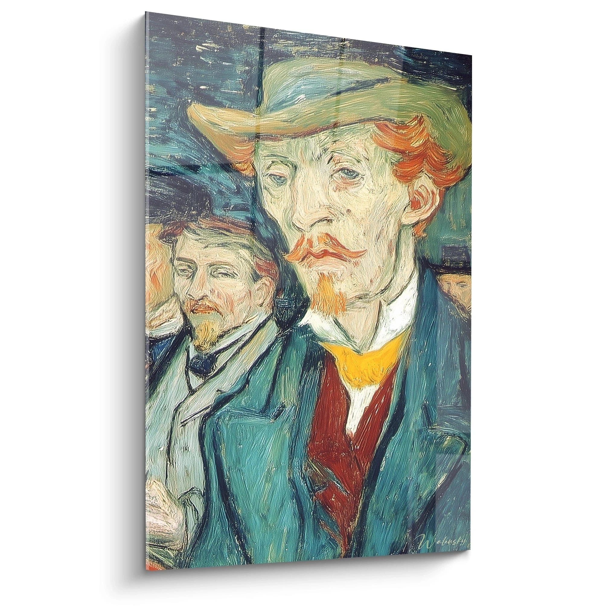 Tableau mural Walensky portrait d homme au chapeau aux traits expressifs et ton nostalgique tableau mélancolie post impressionnisme