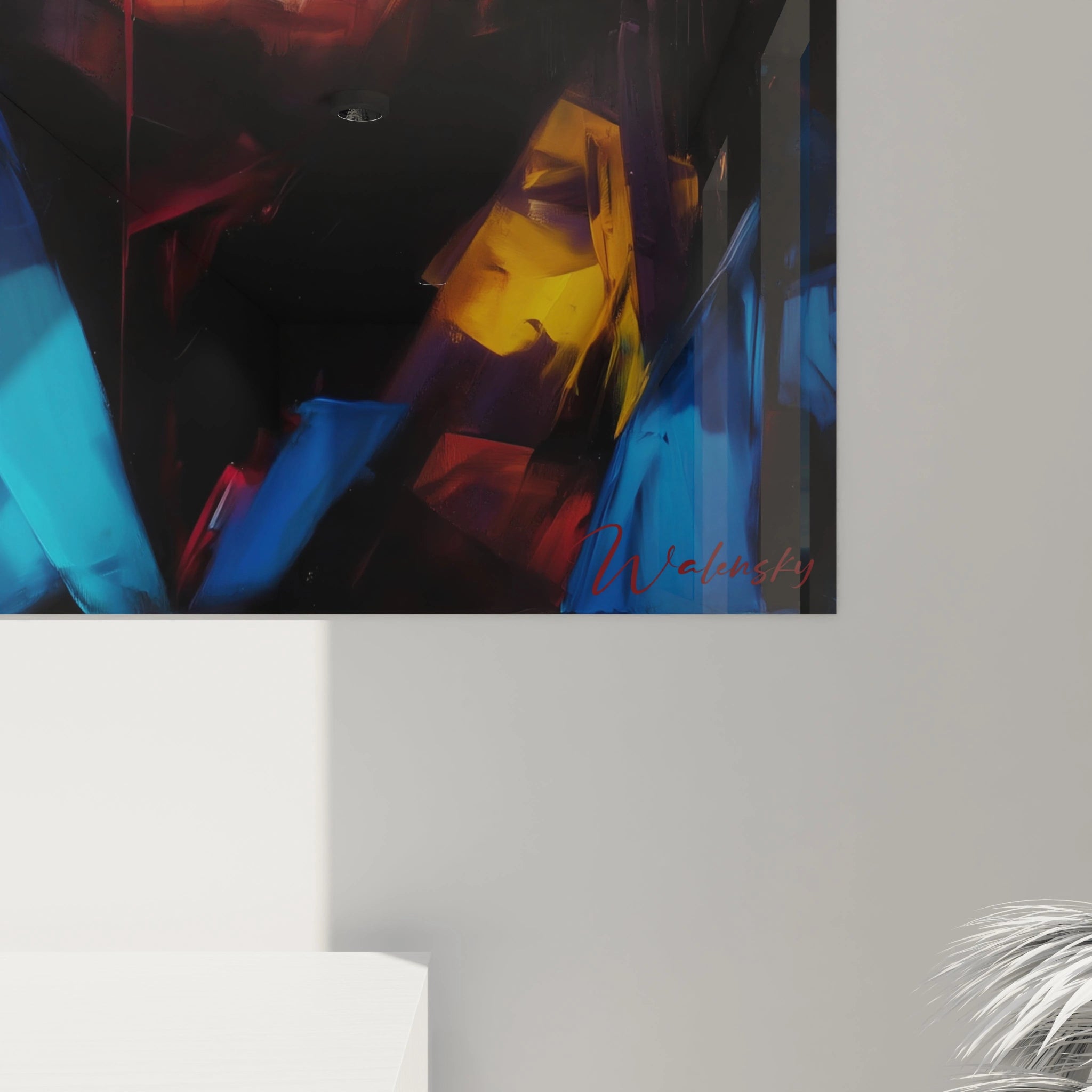 Tableau Portrait Oracle des Masaï - édition visage africain - Walensky