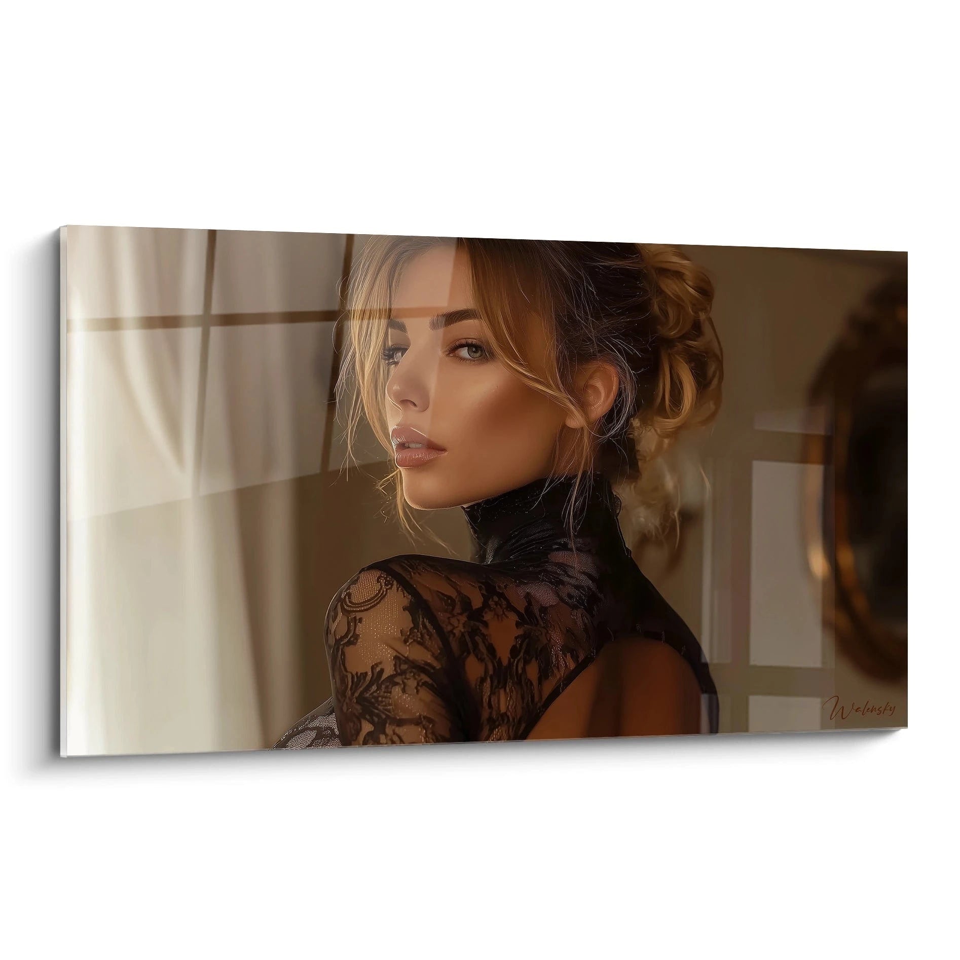 Tableau mural femme contemporaine de Walensky, mettant en valeur un portrait élégant et moderne.