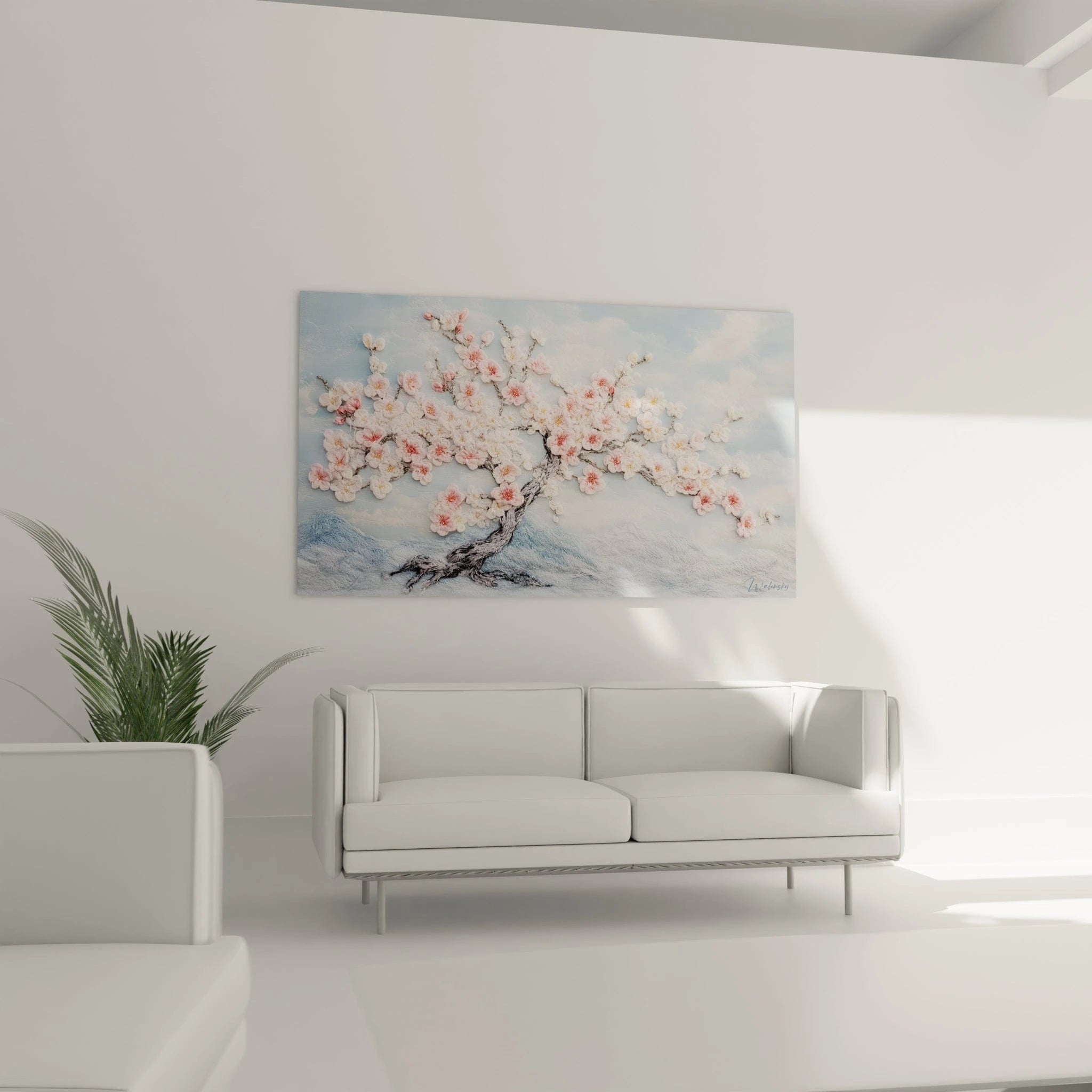 Tableau Renaissance Printanière - édition style crochet - Walensky