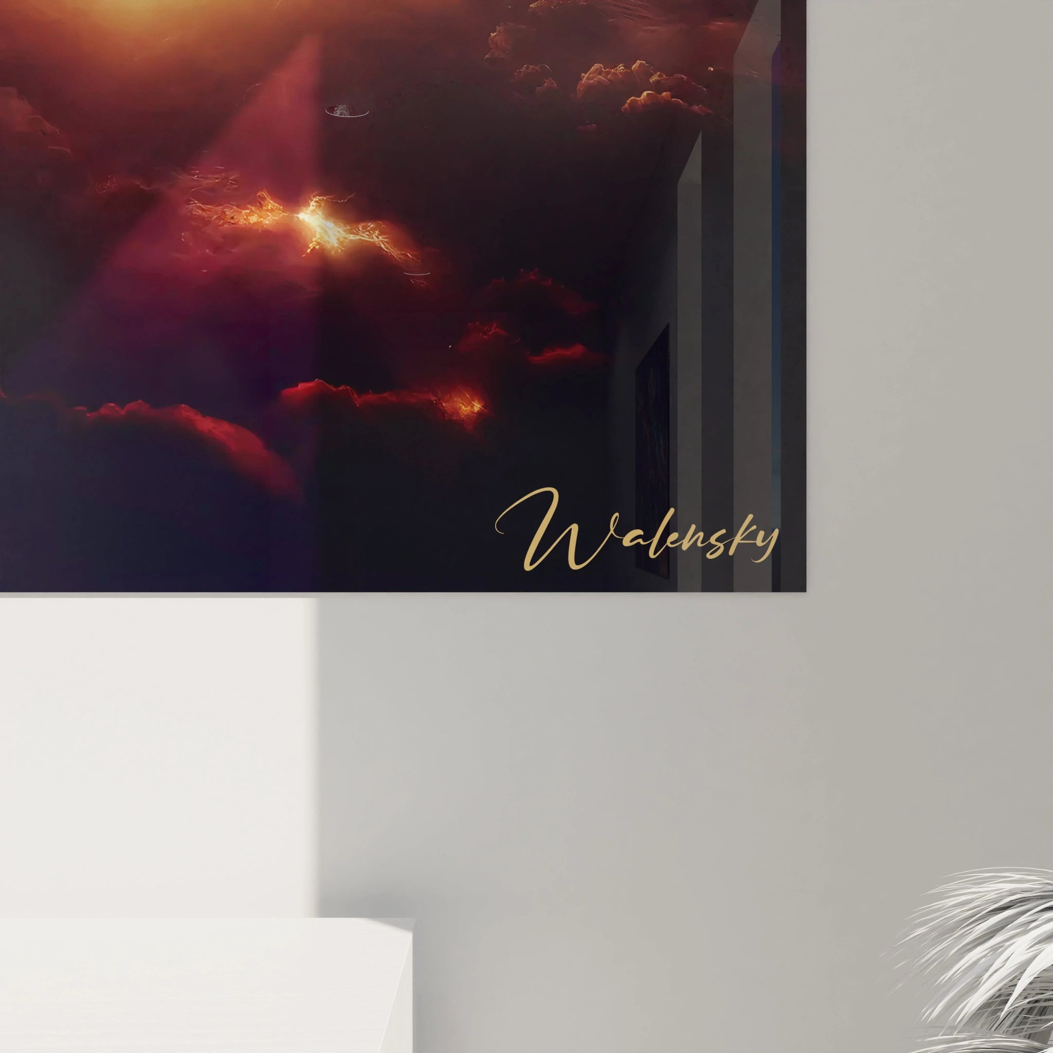 Zoom sur un tableau espace riche en détails, où chaque coup de pinceau révèle l'intensité d'une éruption stellaire.