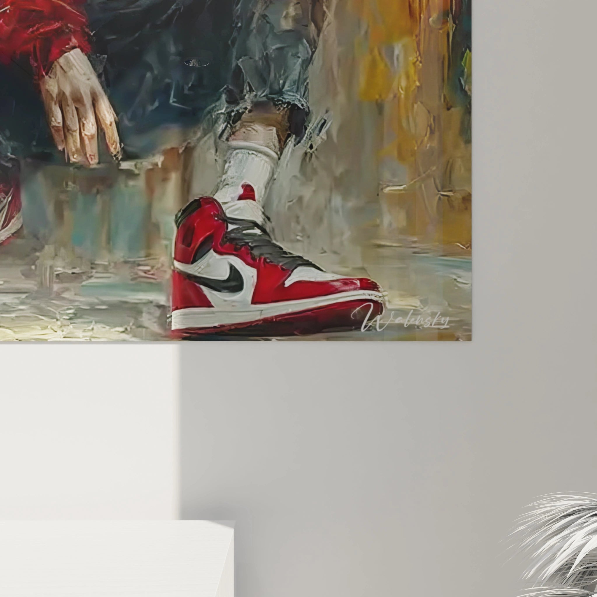 Tableau mural streetwear moderne avec un style artistique vibrant et contemporain