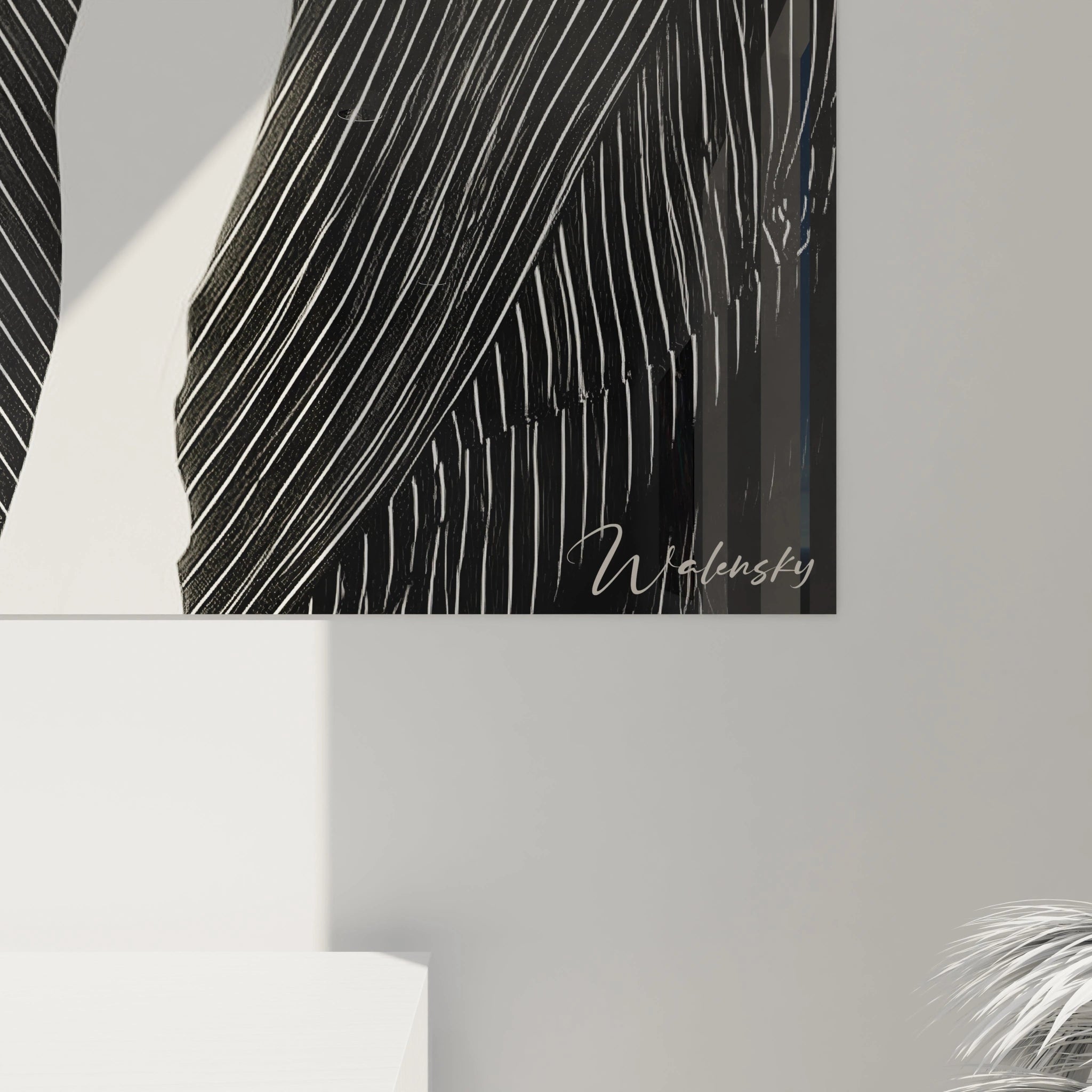 Tableau mural années 40 de Walensky avec un design intemporel et élégant en noir et blanc