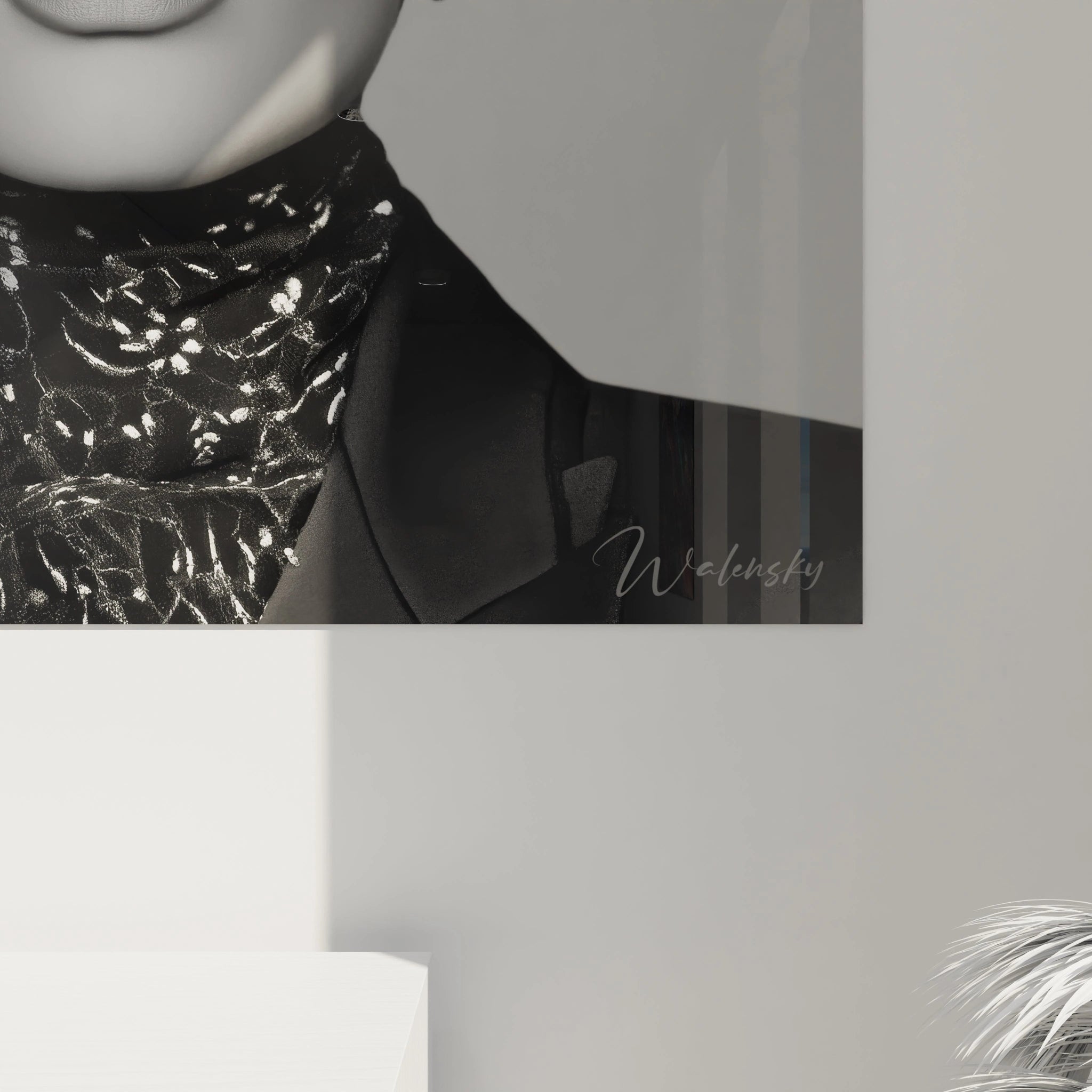Tableau parisien noir et blanc de Walensky avec un design minimaliste et élégant