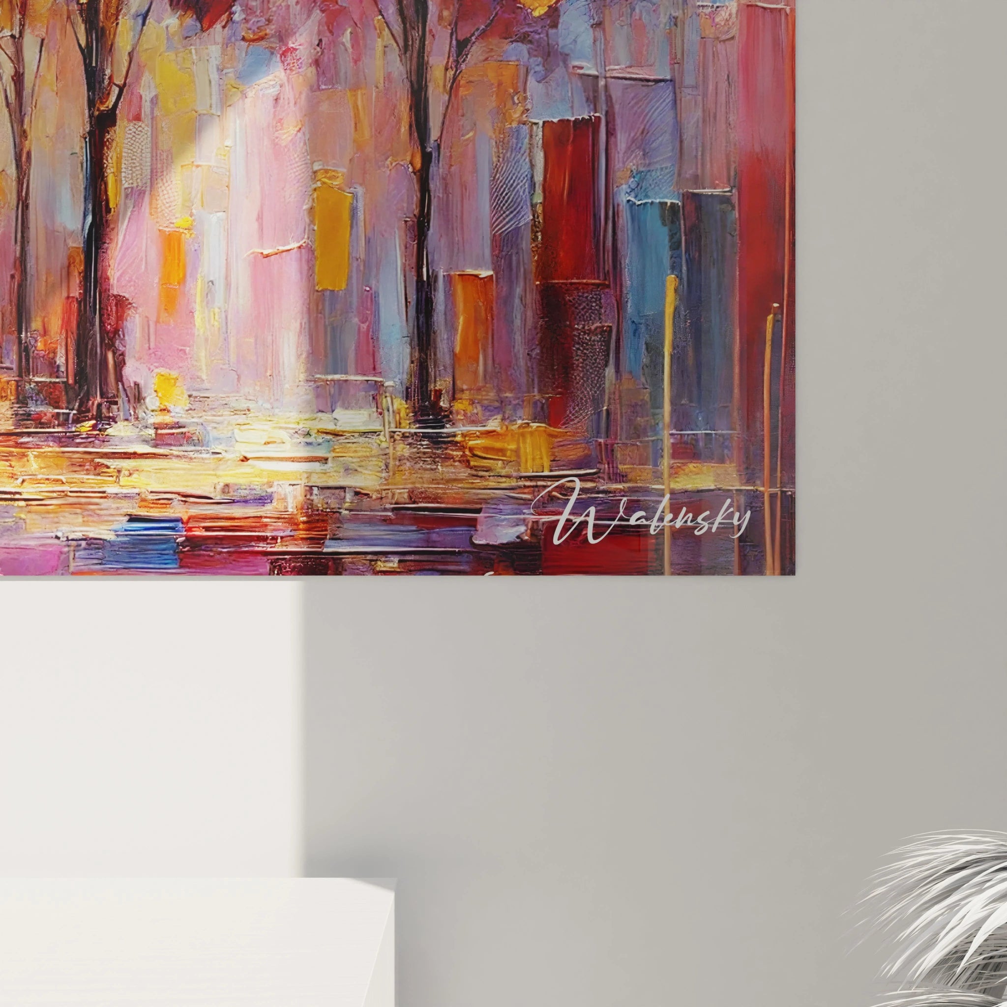 vue de pres du tableau foret Effet de textures dynamiques et couleurs vibrantes Ce tableau foret capture la magie d une foret en pleine transformation