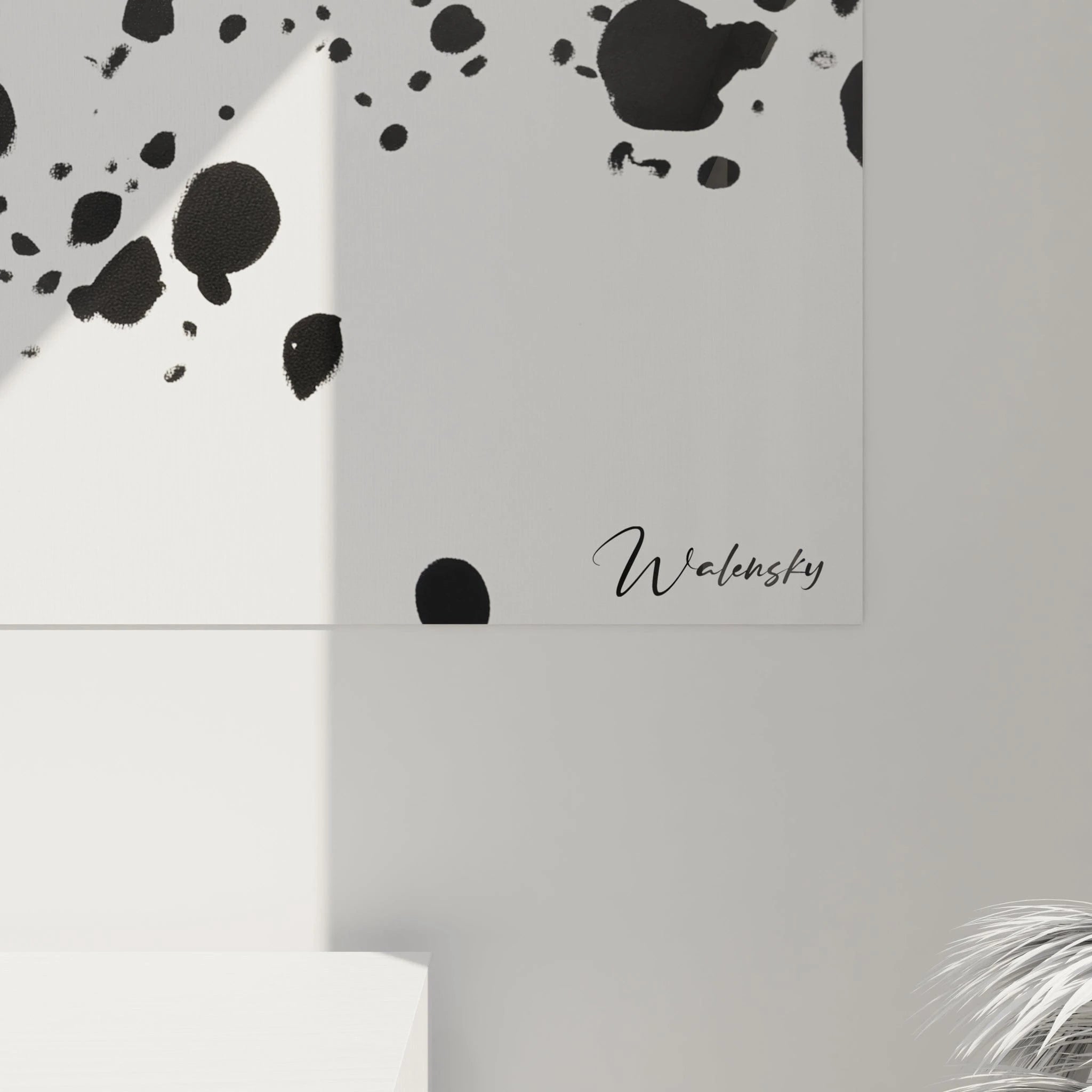 Tableau tacheté noir et blanc de Walensky, design moderne pour embellir votre intérieur