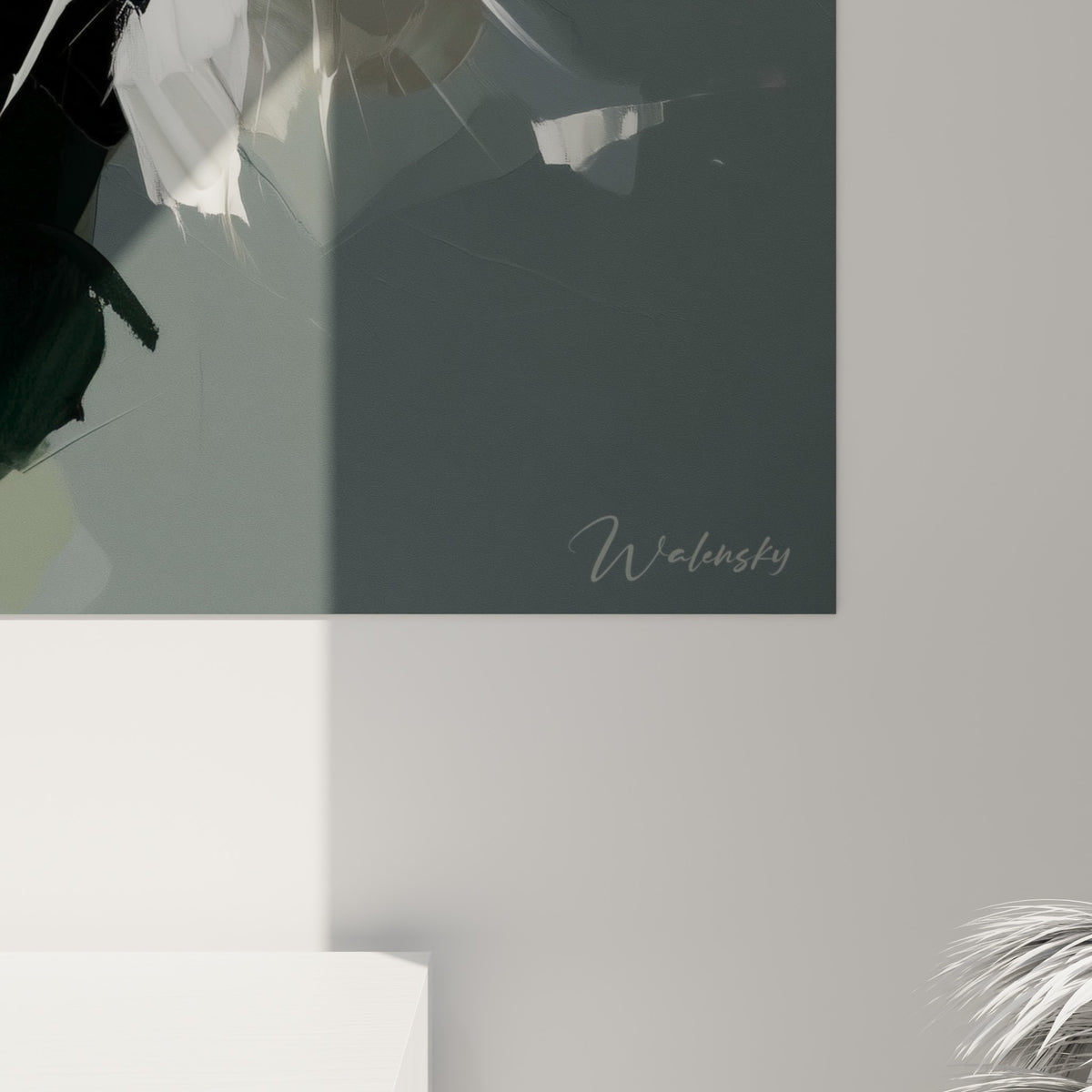 Empâtements blancs et coulures ocre du pelage du tigre, grain de la matière picturale visible de près