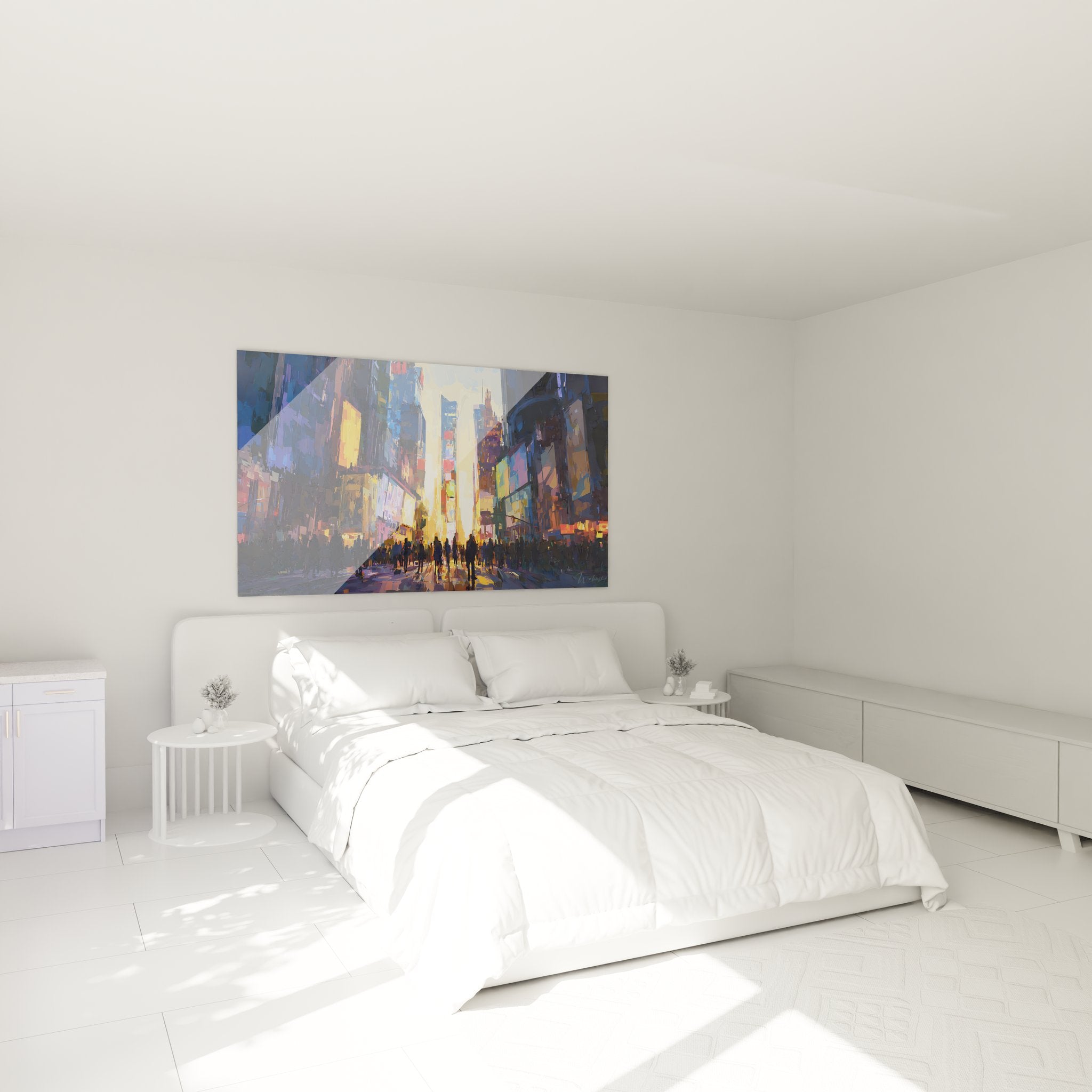 Tableau mural Times Square dans chambre moderne ambiance urbaine New York décoration murale