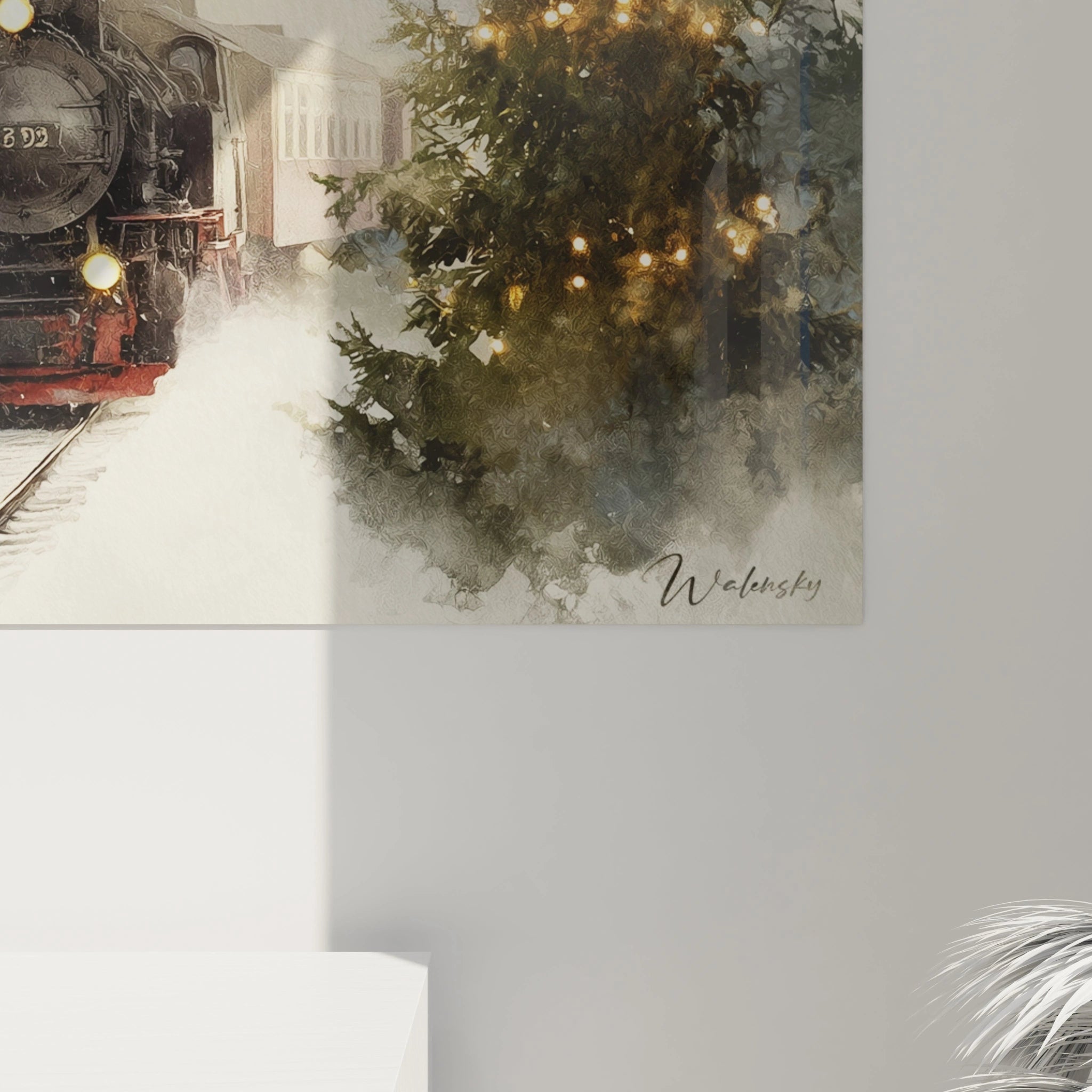 Tableau Train Express du Père Noël - édition Noël - Walensky