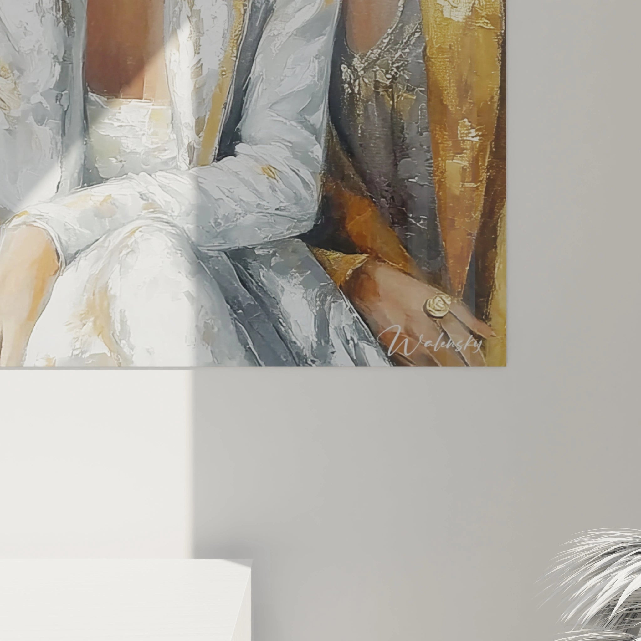 Tableau mural femme moderne streetwear de Walensky sur un mur décoratif