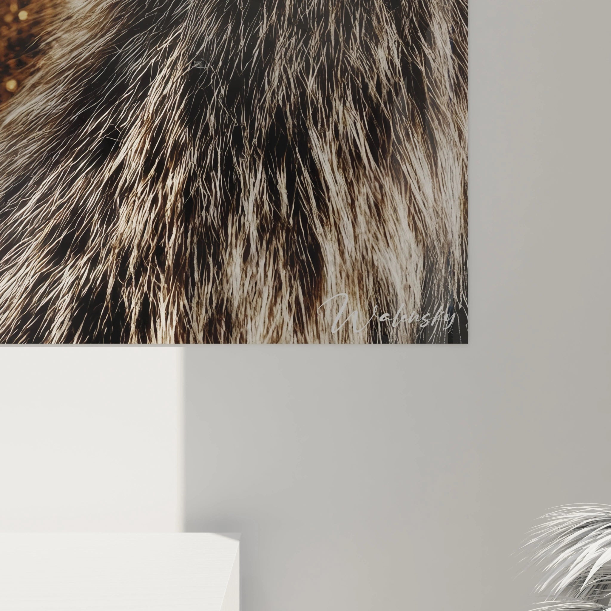 Tableau visage mode dorée de Walensky avec un design artistique et élégant pour la décoration murale