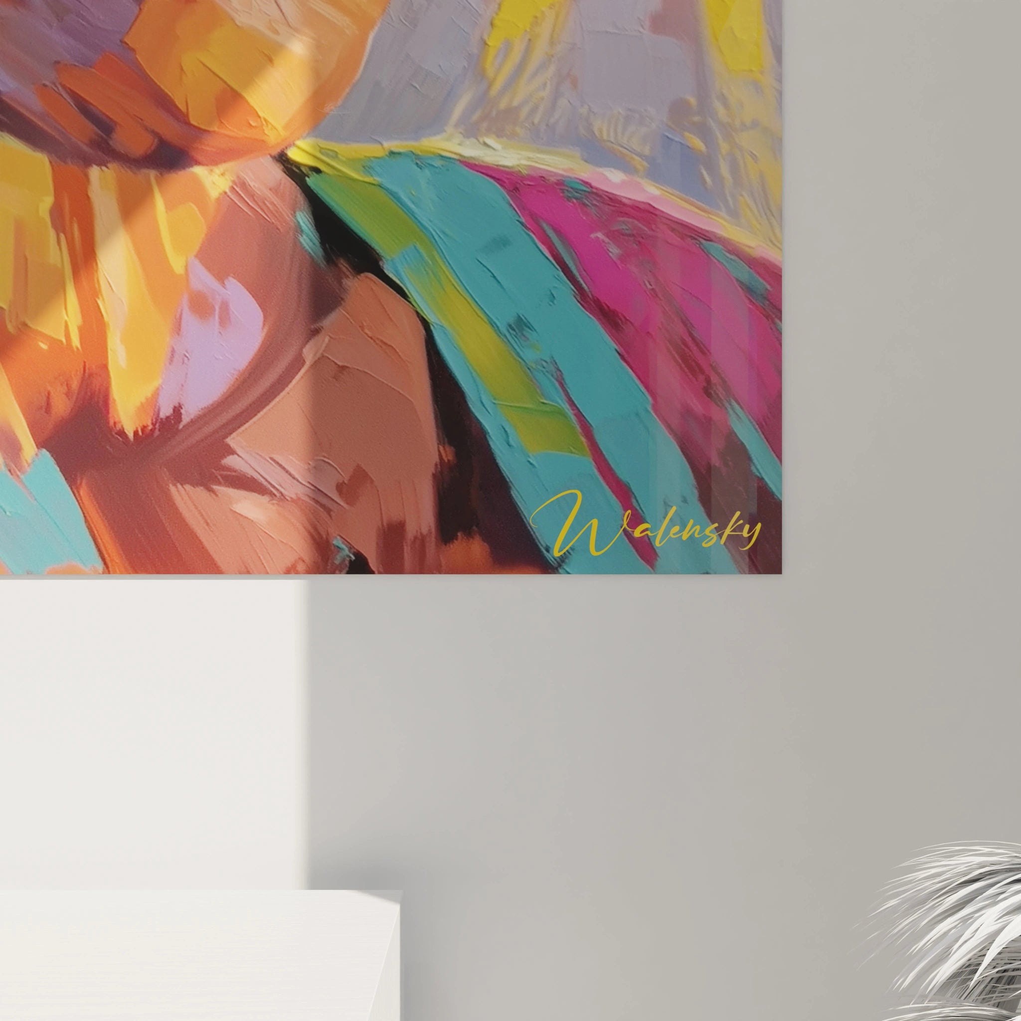 Tableau Visage Dignité rayonnante - édition visage africain - Walensky