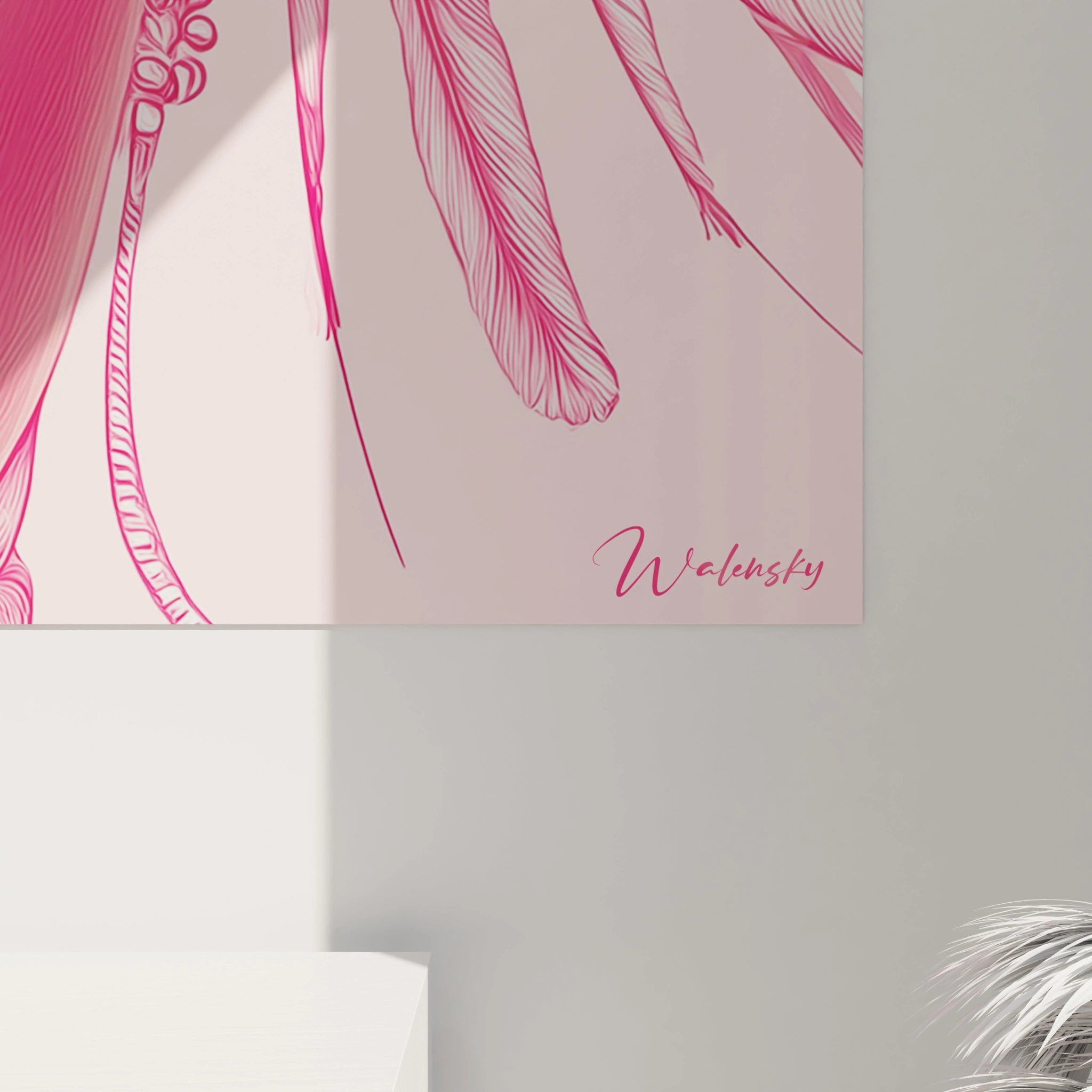 Tableau visage africain moderne de Walensky, design coloré et artistique pour décorer votre intérieur