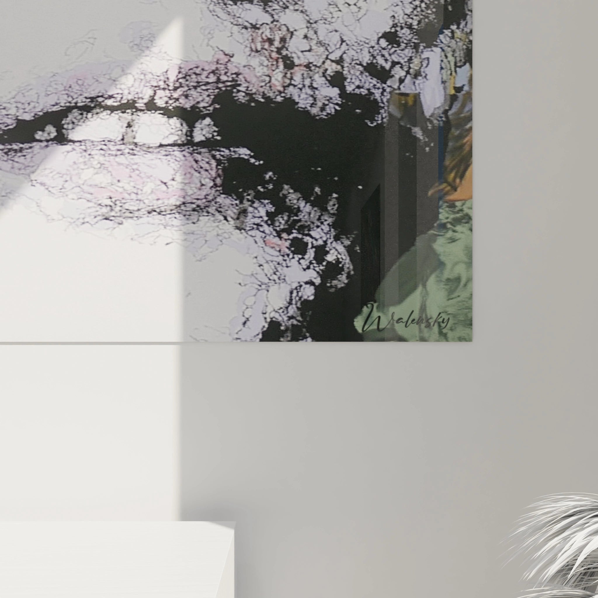 Tableau Walensky tableau visage masque brisé artistique grand format pour décoration murale contemporaine