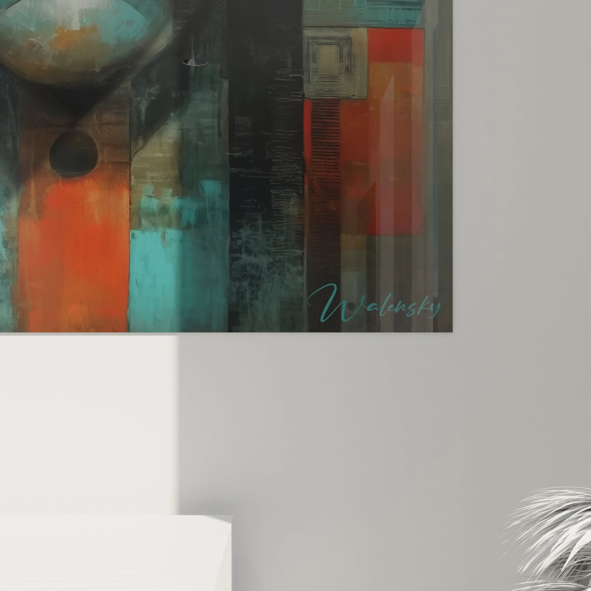 Tableau Visage masqué Génie tutélaire - édition masque africain - Walensky