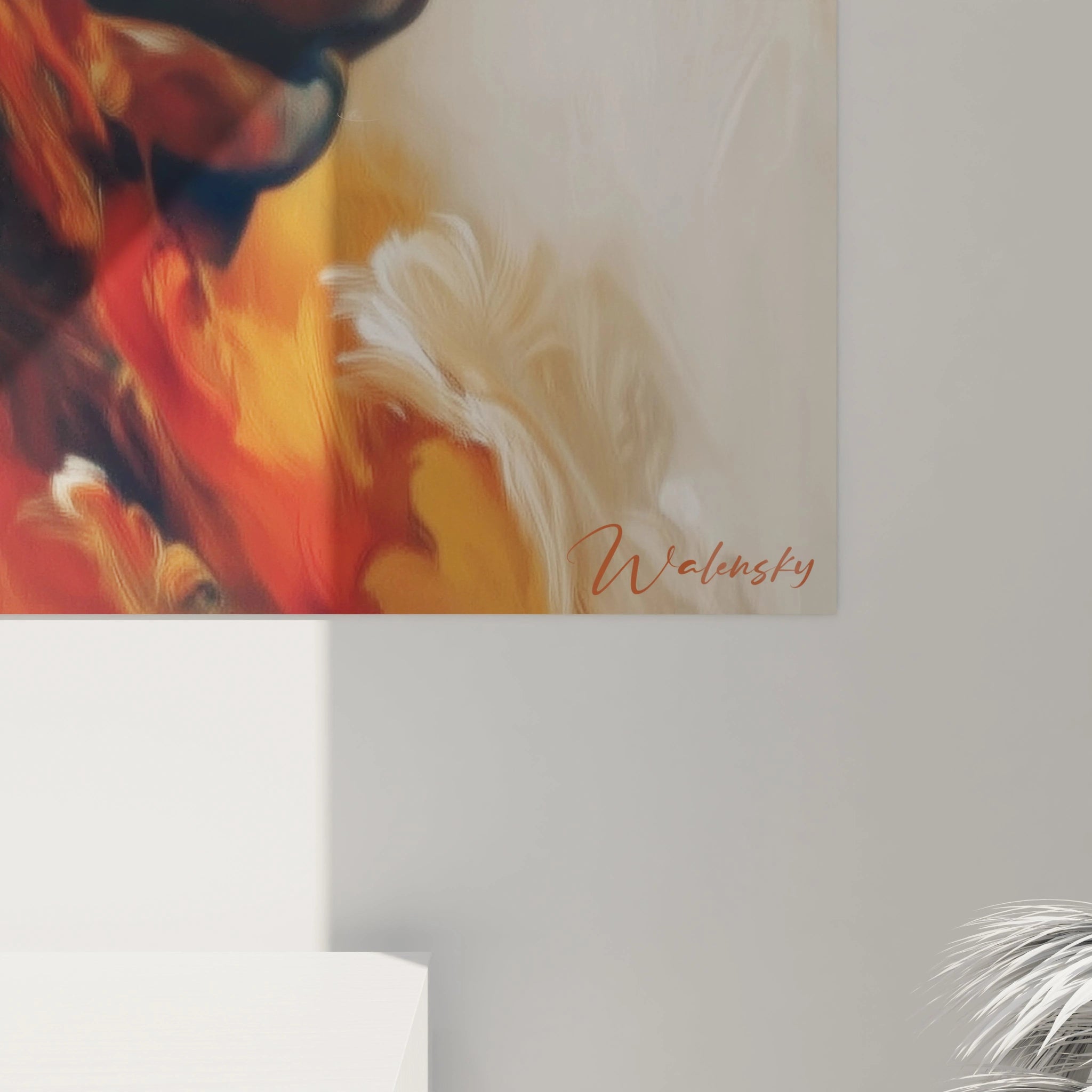 Tableau Visage masqué Messager des dieux - édition masque africain - Walensky