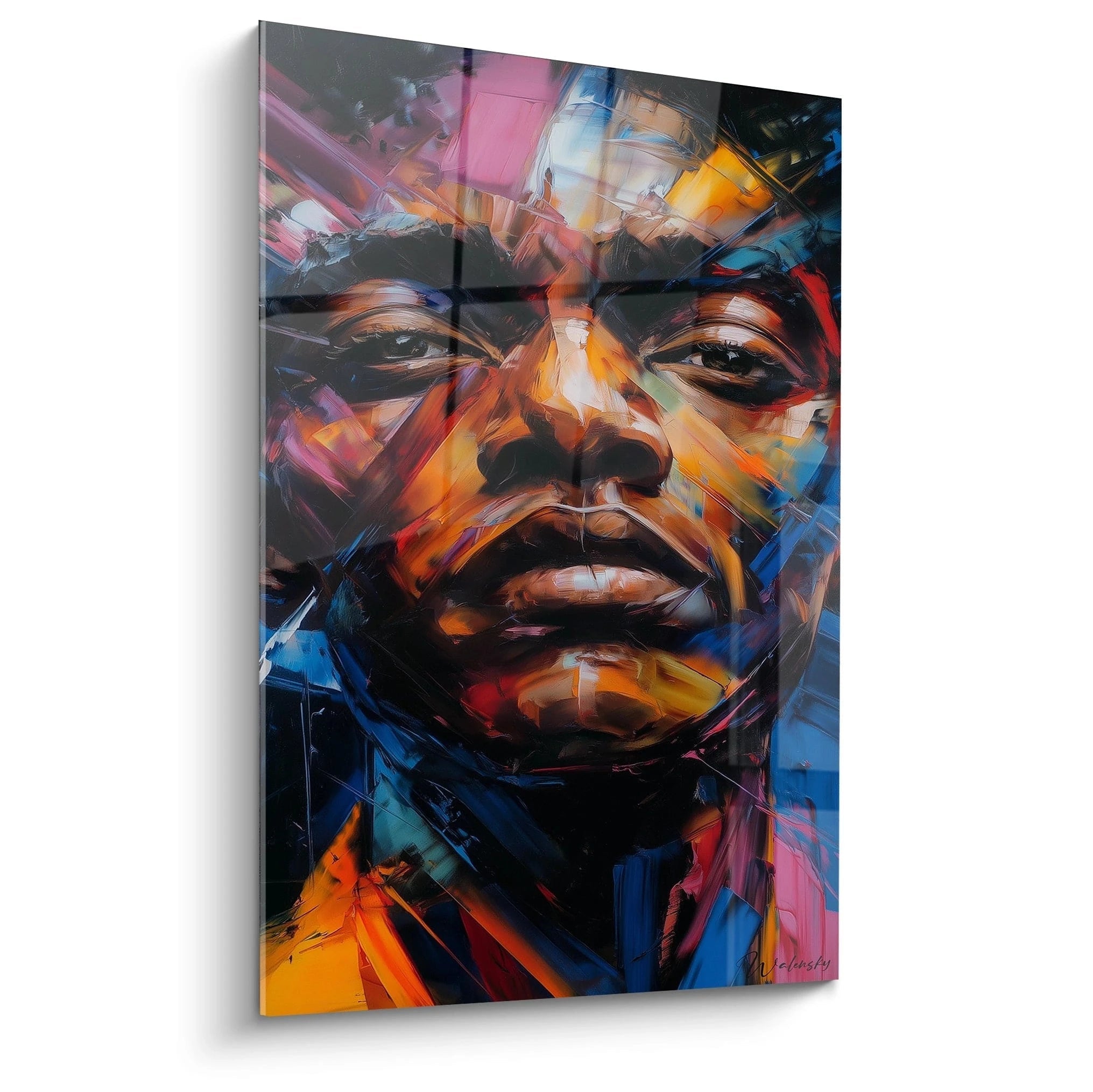 Tableau Visage Ombres et éclats - édition visage africain - Walensky