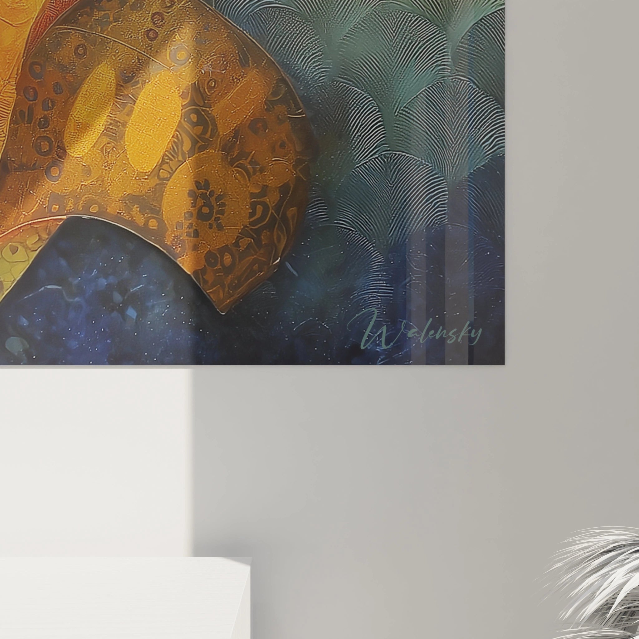 Tableau mural Walensky représentant un tableau masque africain coloré et artistique
