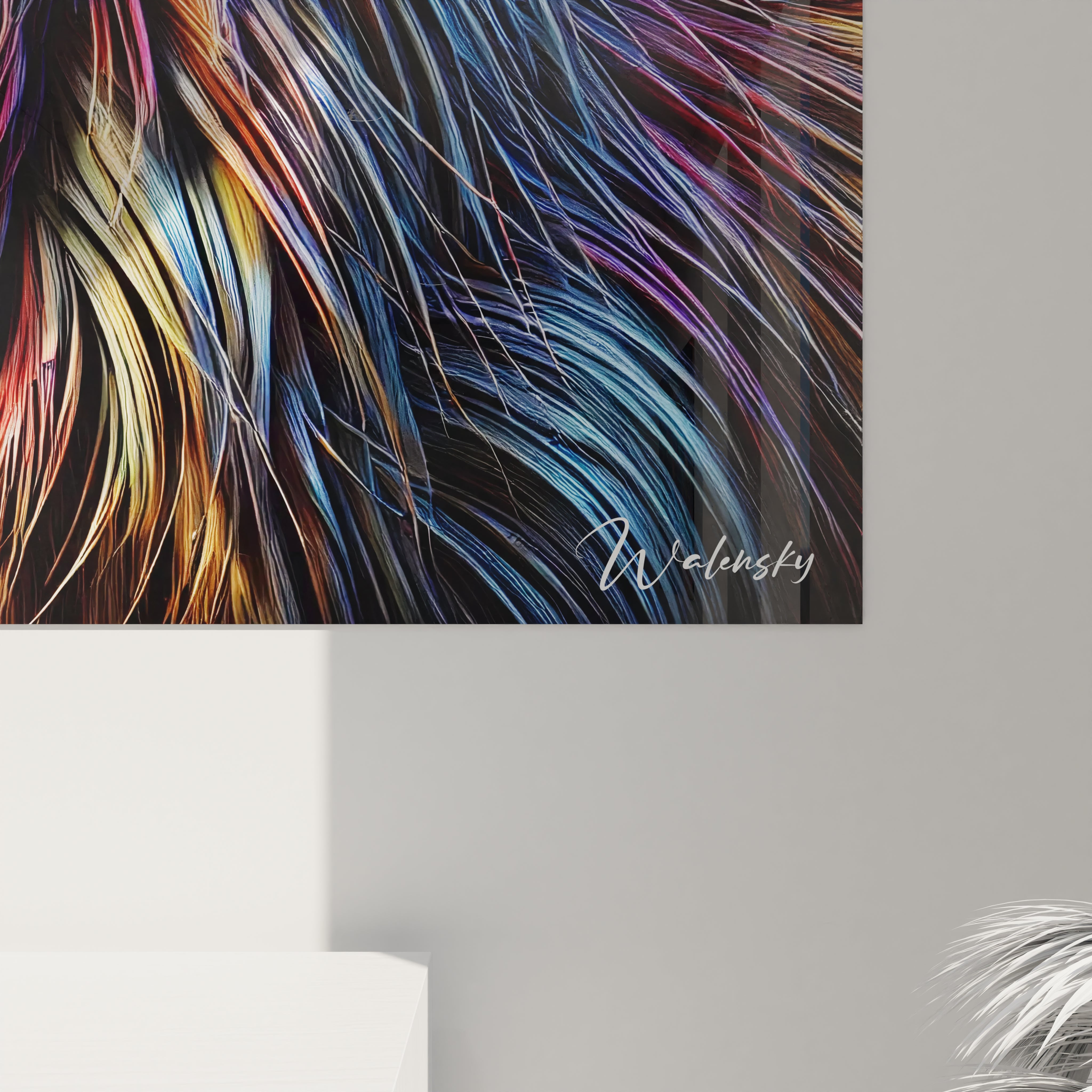 La vue rapprochée de ce tableau capybara met en avant chaque détail lumineux et chaque teinte vibrante. L'harmonie des couleurs transforme cet animal en une véritable icône artistique.