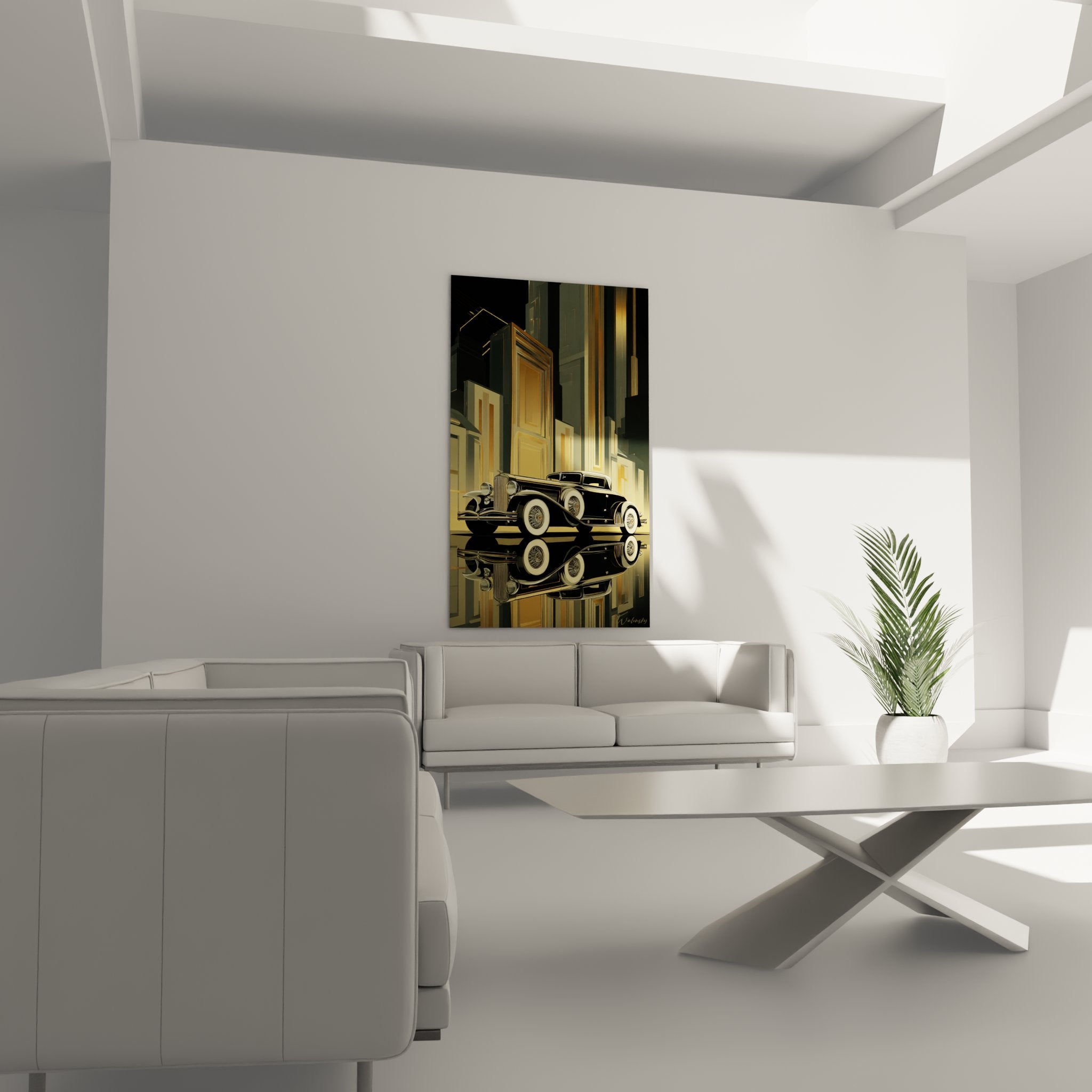 Gros plan tableau automobile art deco details chrome phares roues rayons carrosserie noire