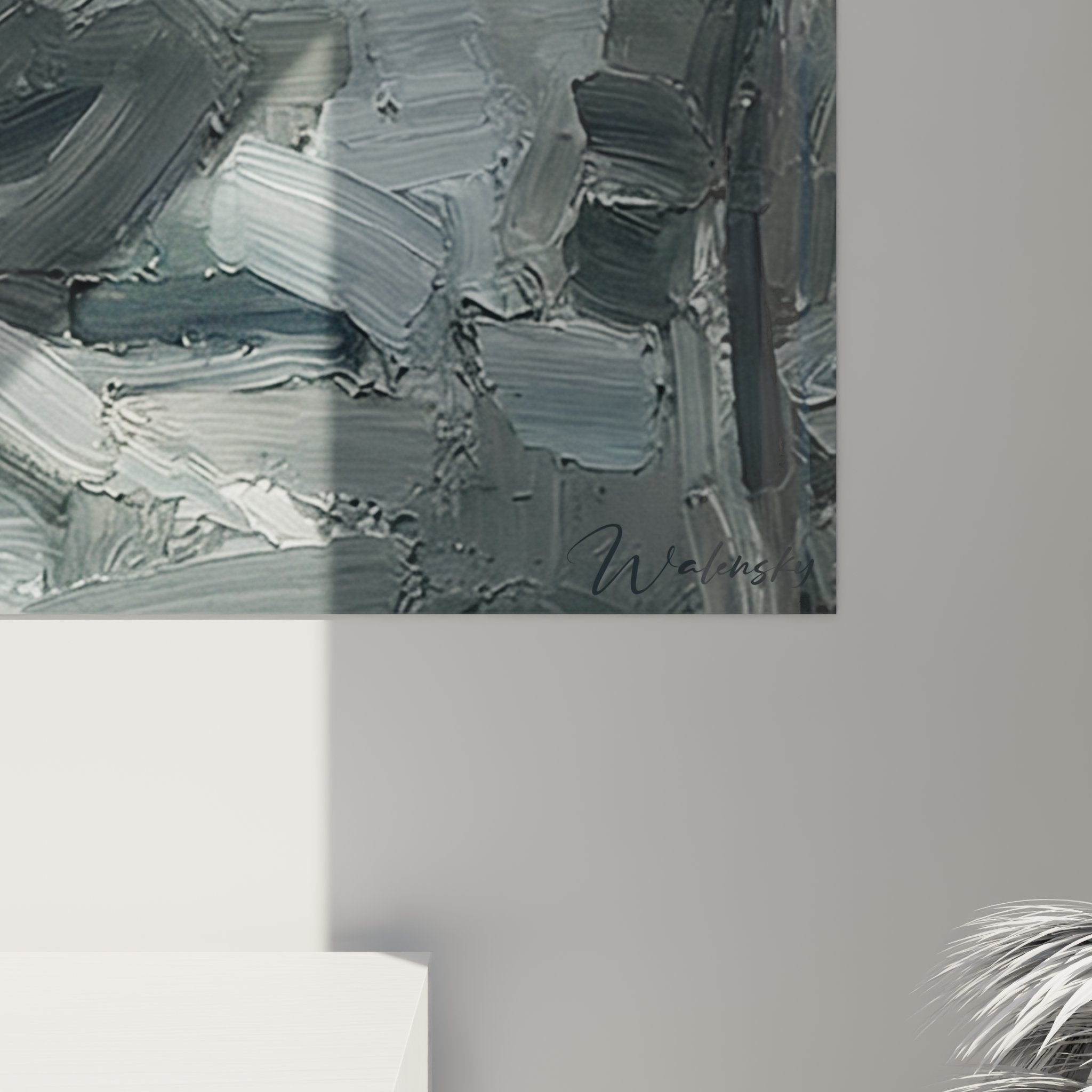 Vista angolare quadro ritratto schermitore con maschera decorazione interni moderni pittura murale edizione scherma