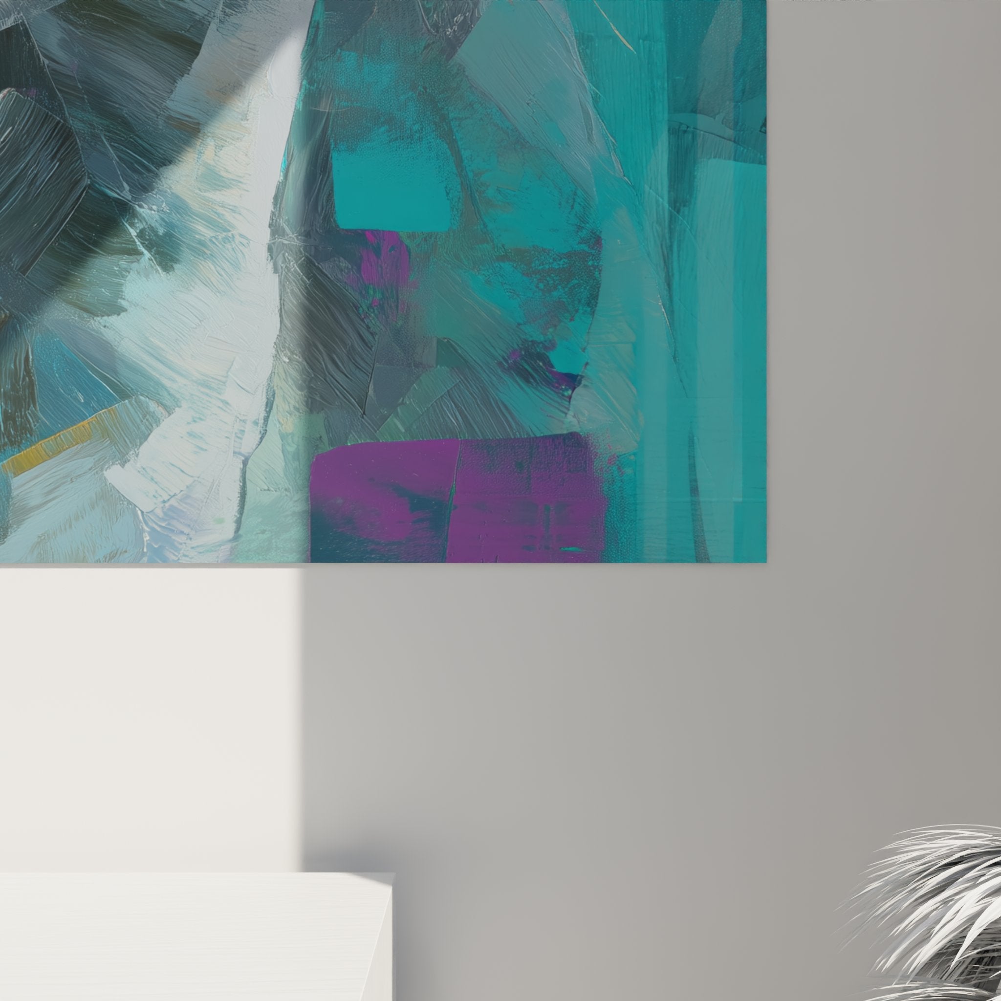 Overview of Scottish Fold cat wall art expressionist style for modern interior decoration