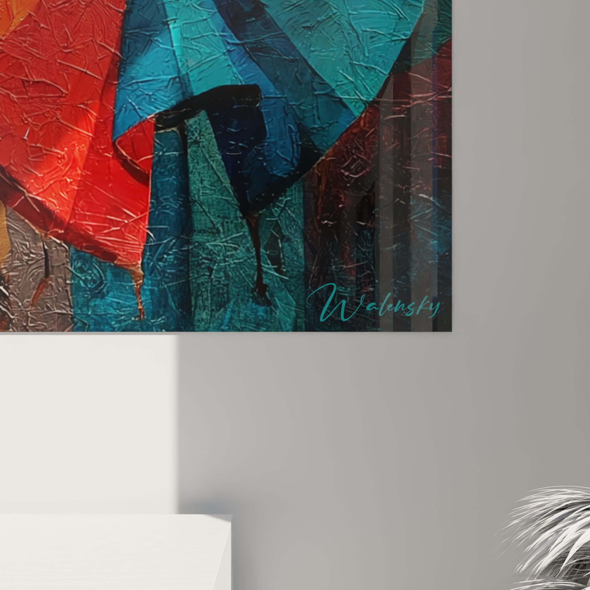 Panoramica quadro murale danza africana, composizione artistica di ballerine con colori vibranti