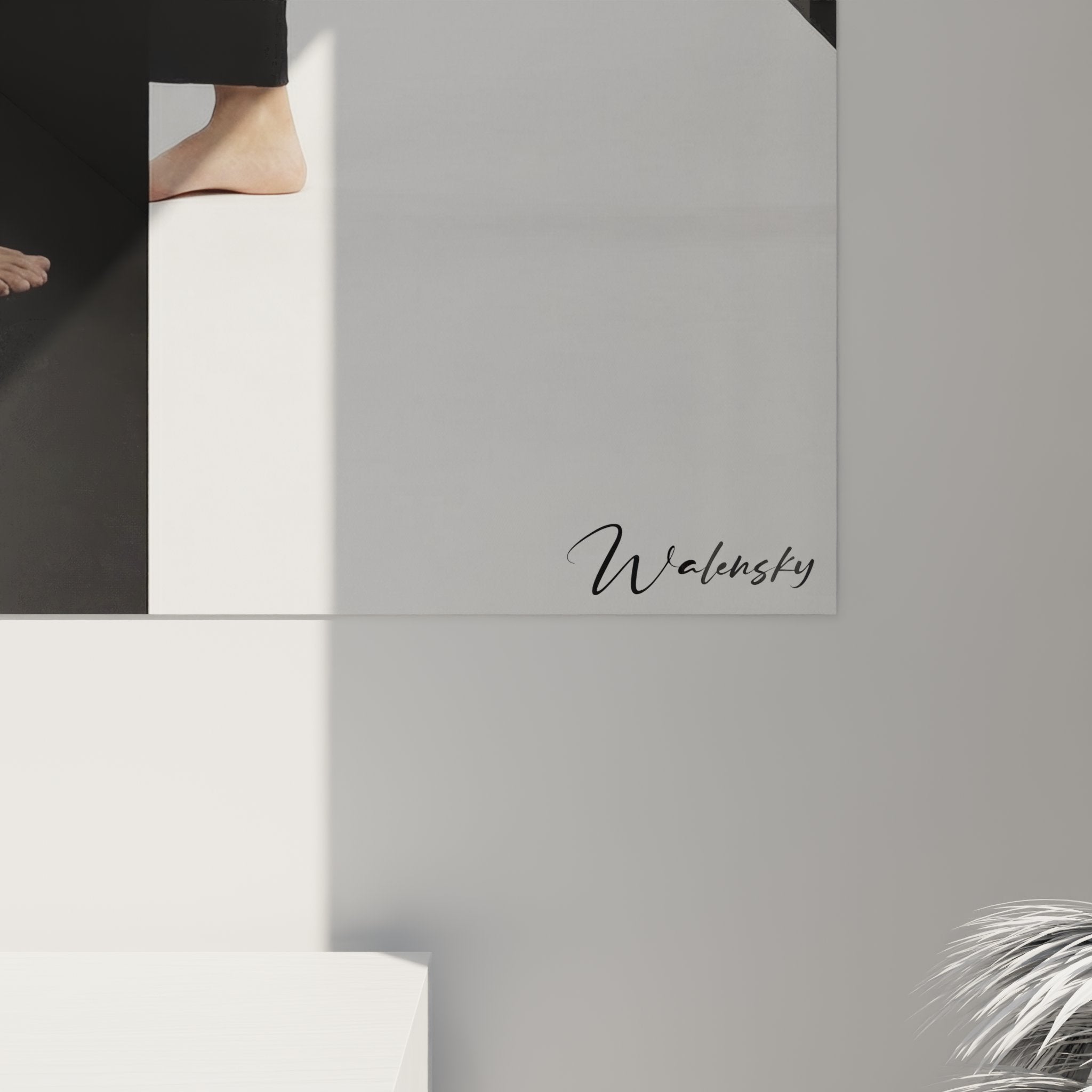 Vue d'ensemble tableau mural karaté yin yang design moderne pour décoration intérieure arts martiaux