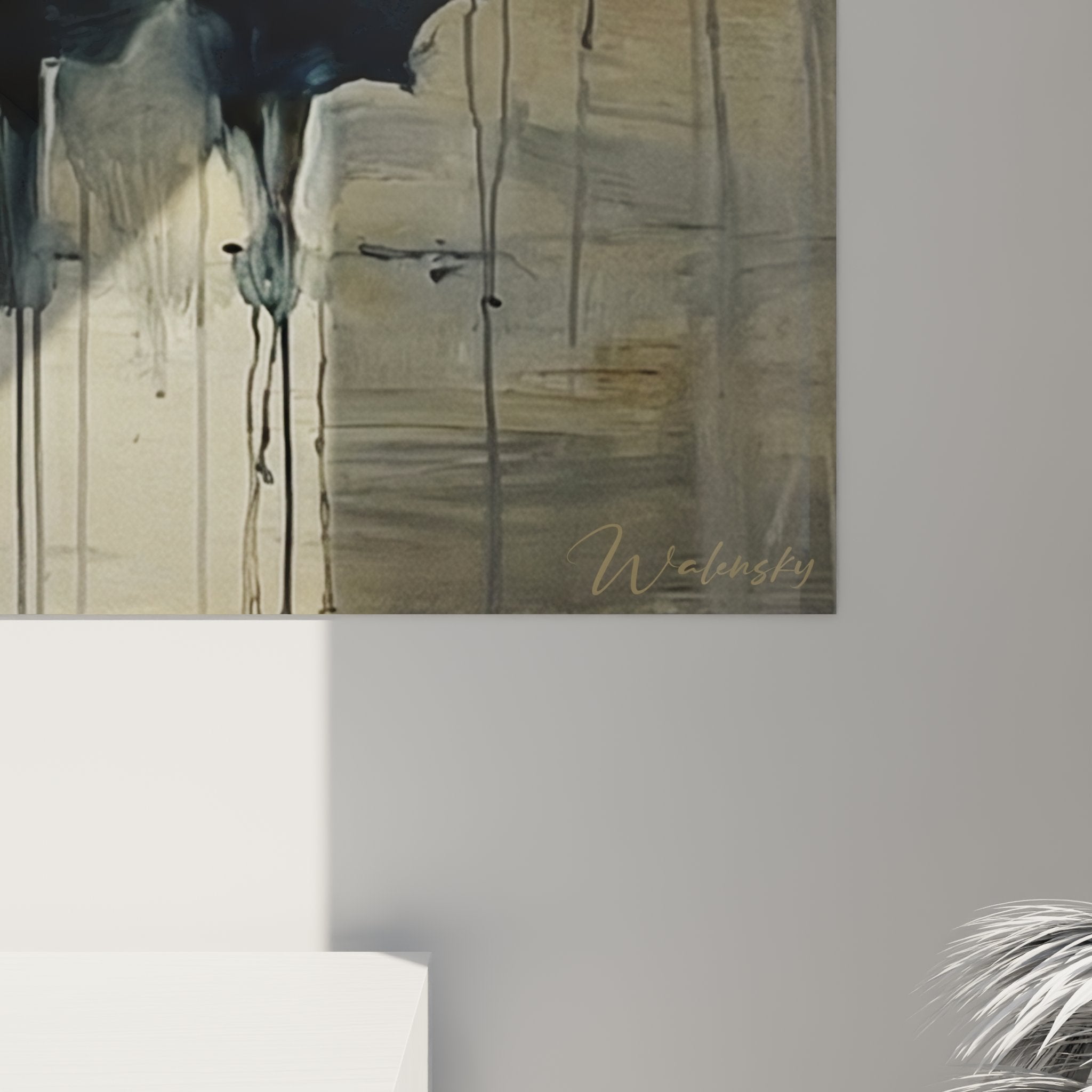 Overview of the Normandy silhouettes artwork in an elegant contemporary interior