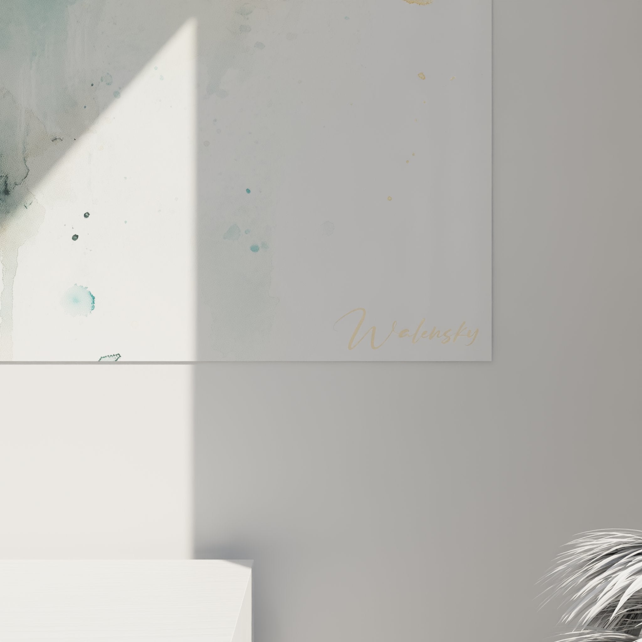 Turkish Van cat painting wall art modern interior decoration overview