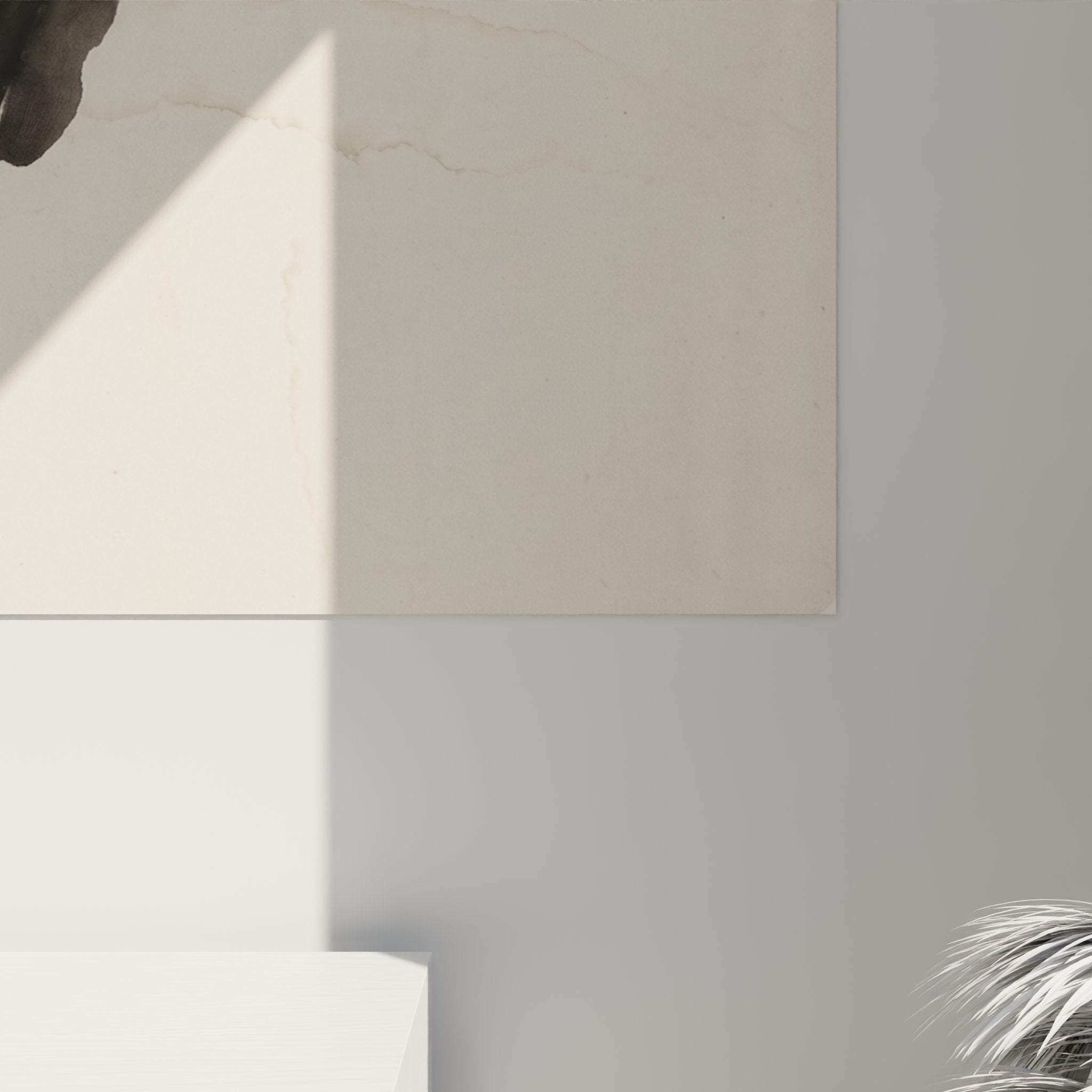 Vue ensemble tableau tennis art mural moderne decoration interieur style zen epure