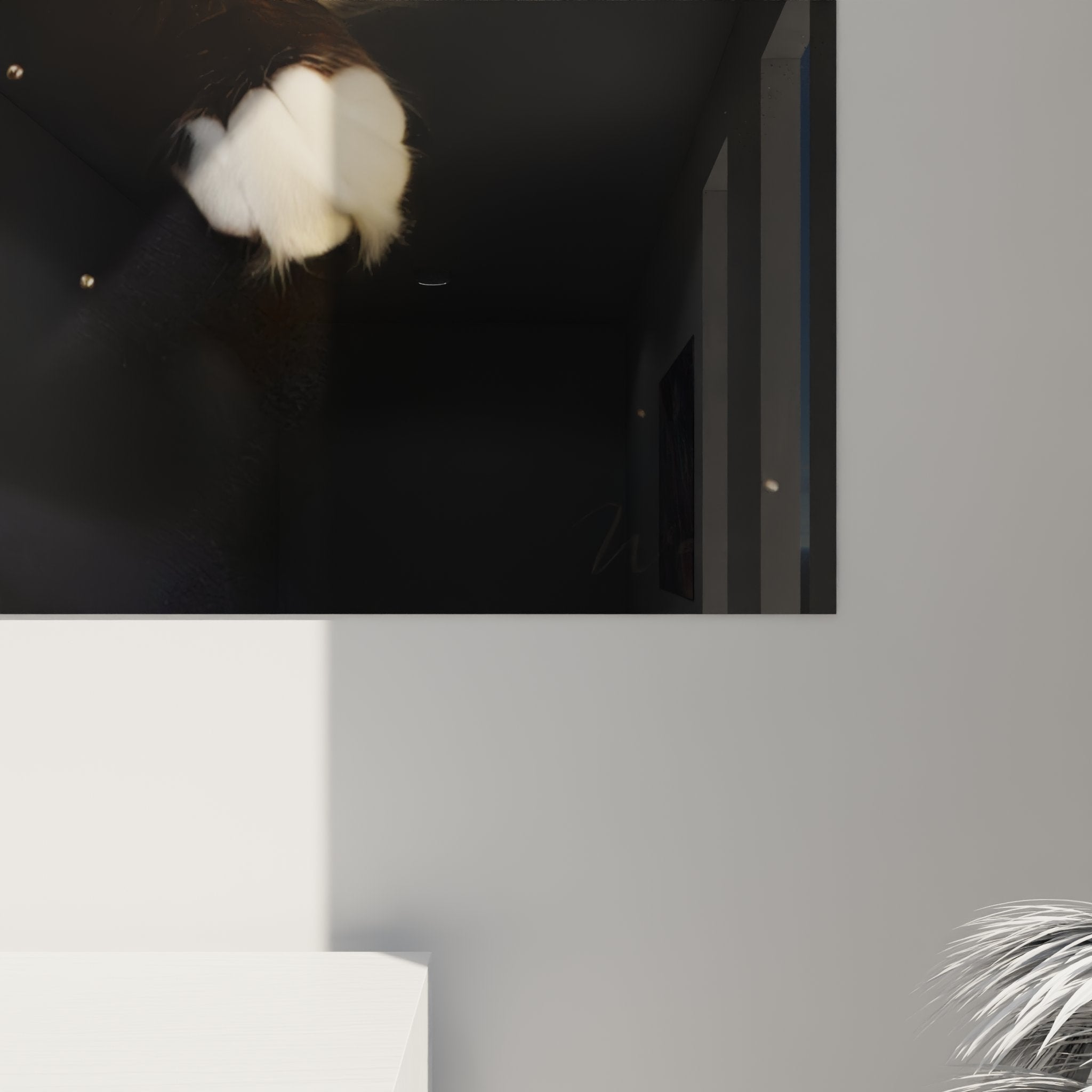 Overview of Birman cat wall art starry reflection, elegant feline wall decoration