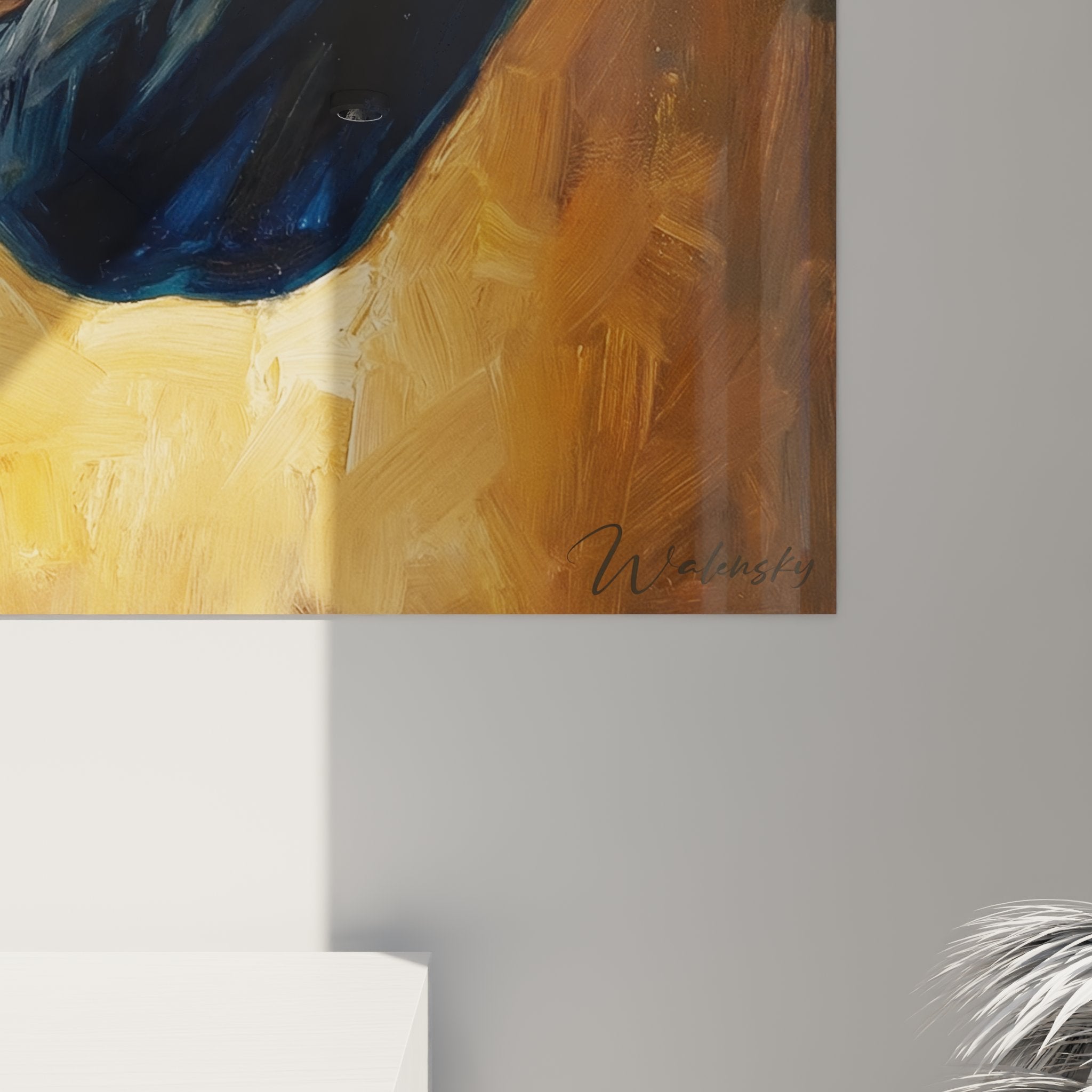 Panoramica quadro murale crossfit anelli ginnastica stile artistico moderno decorazione sportiva