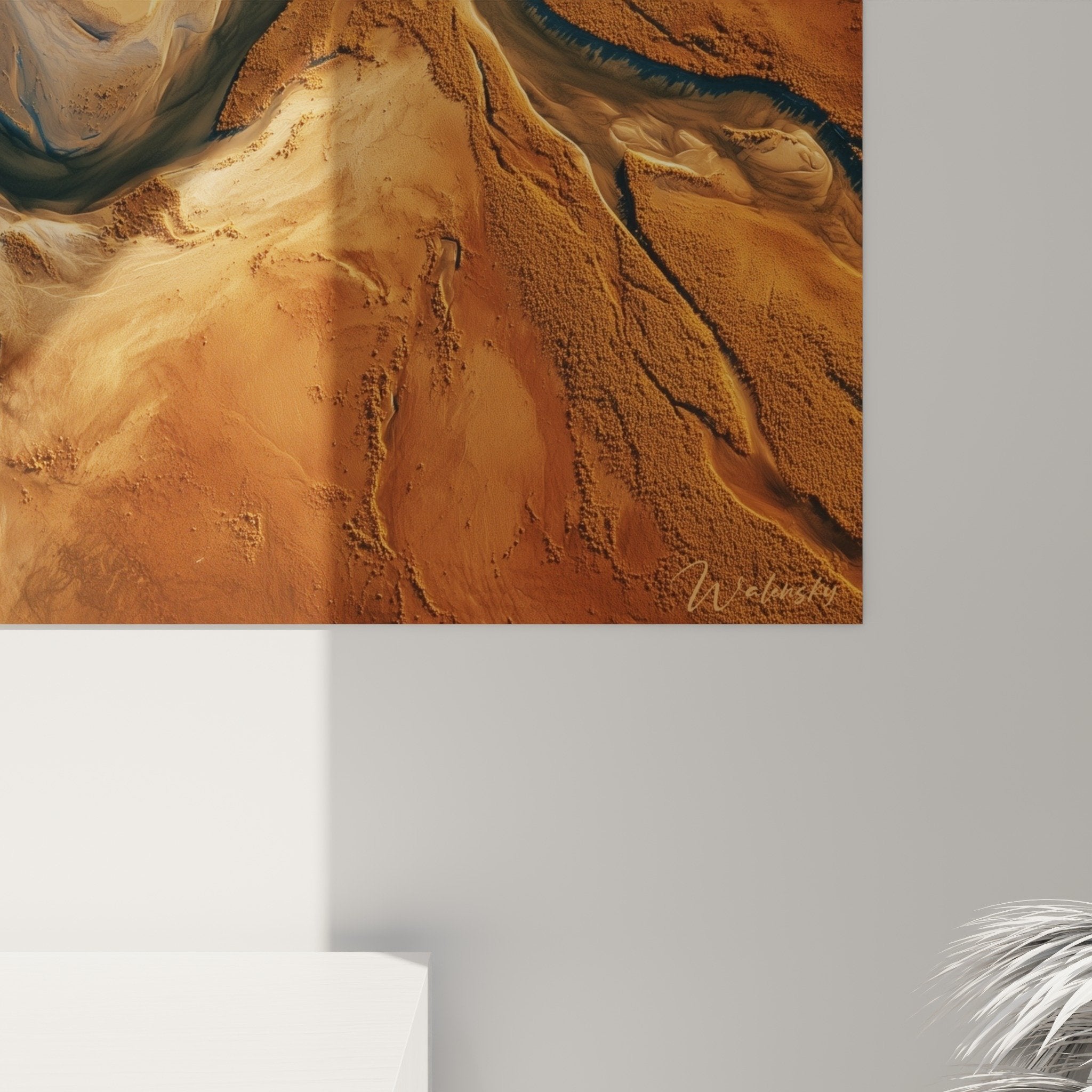 Vue d'ensemble tableau méandres harmonieux feng shui nord-est