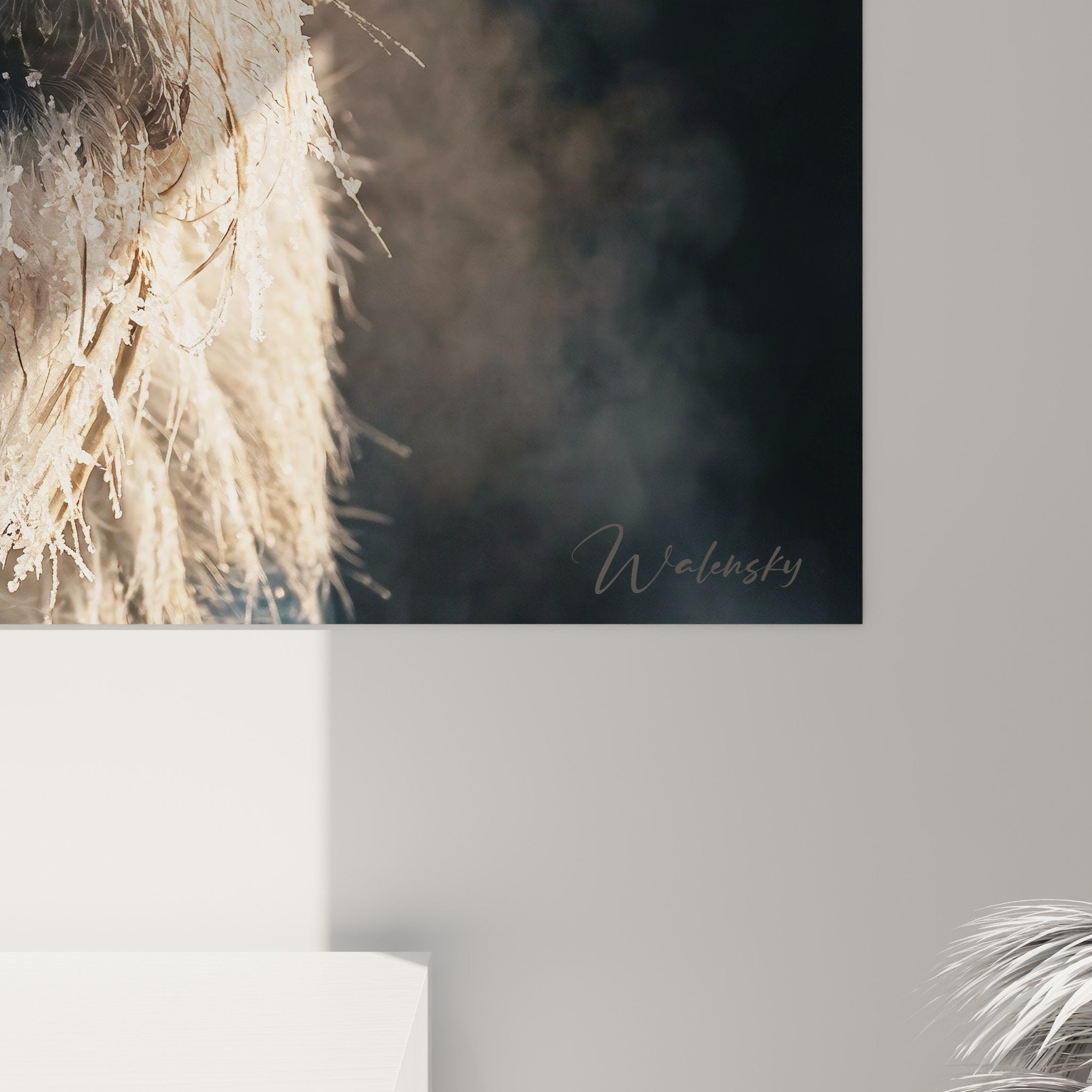 Vue d'ensemble tableau Berger Picard portrait canin décoration intérieure art animalier