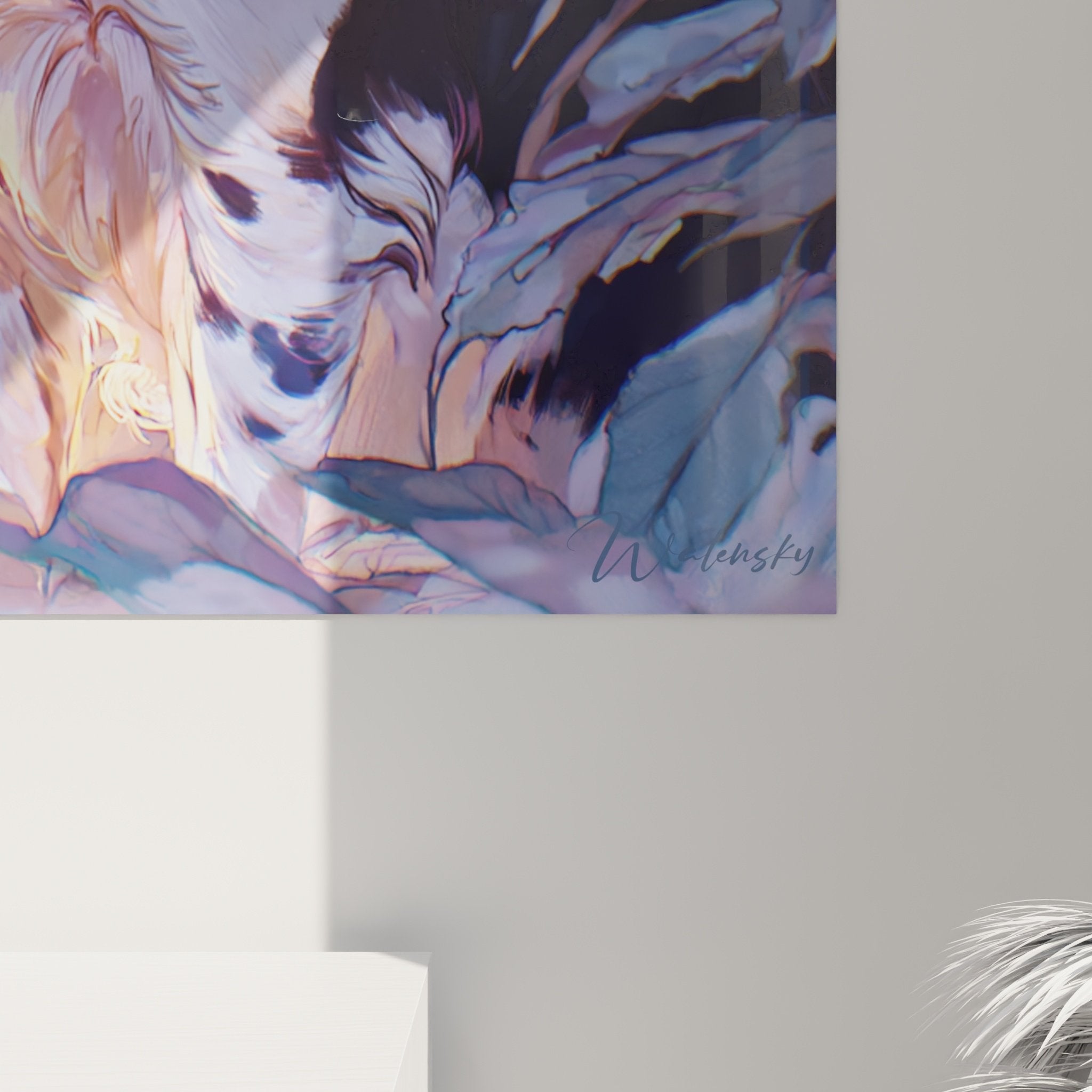 Vue d'ensemble portrait Springer Anglais style impressionniste tons chauds et froids