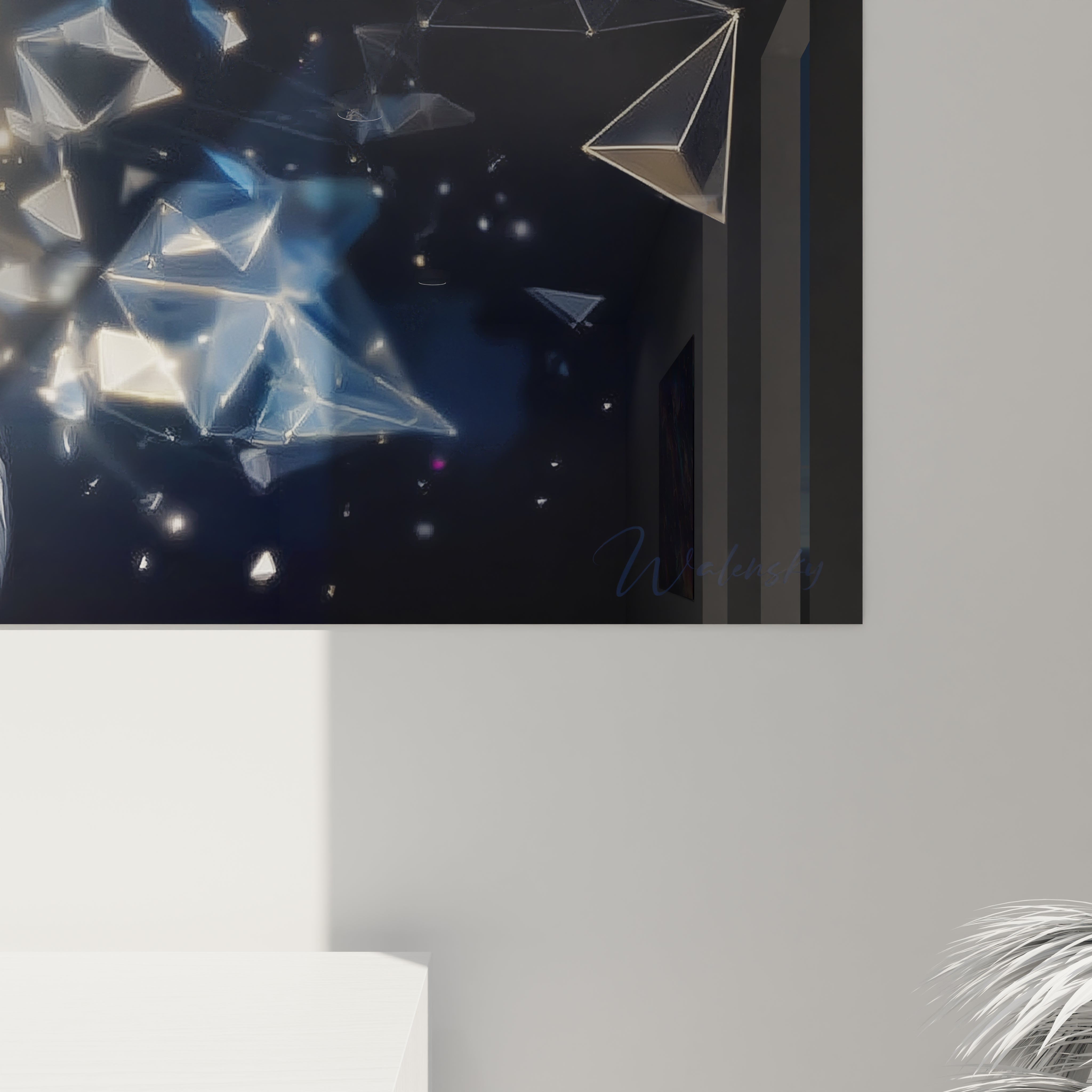 Vue ensemble tableau mural aigle futuriste, art contemporain Argentavis