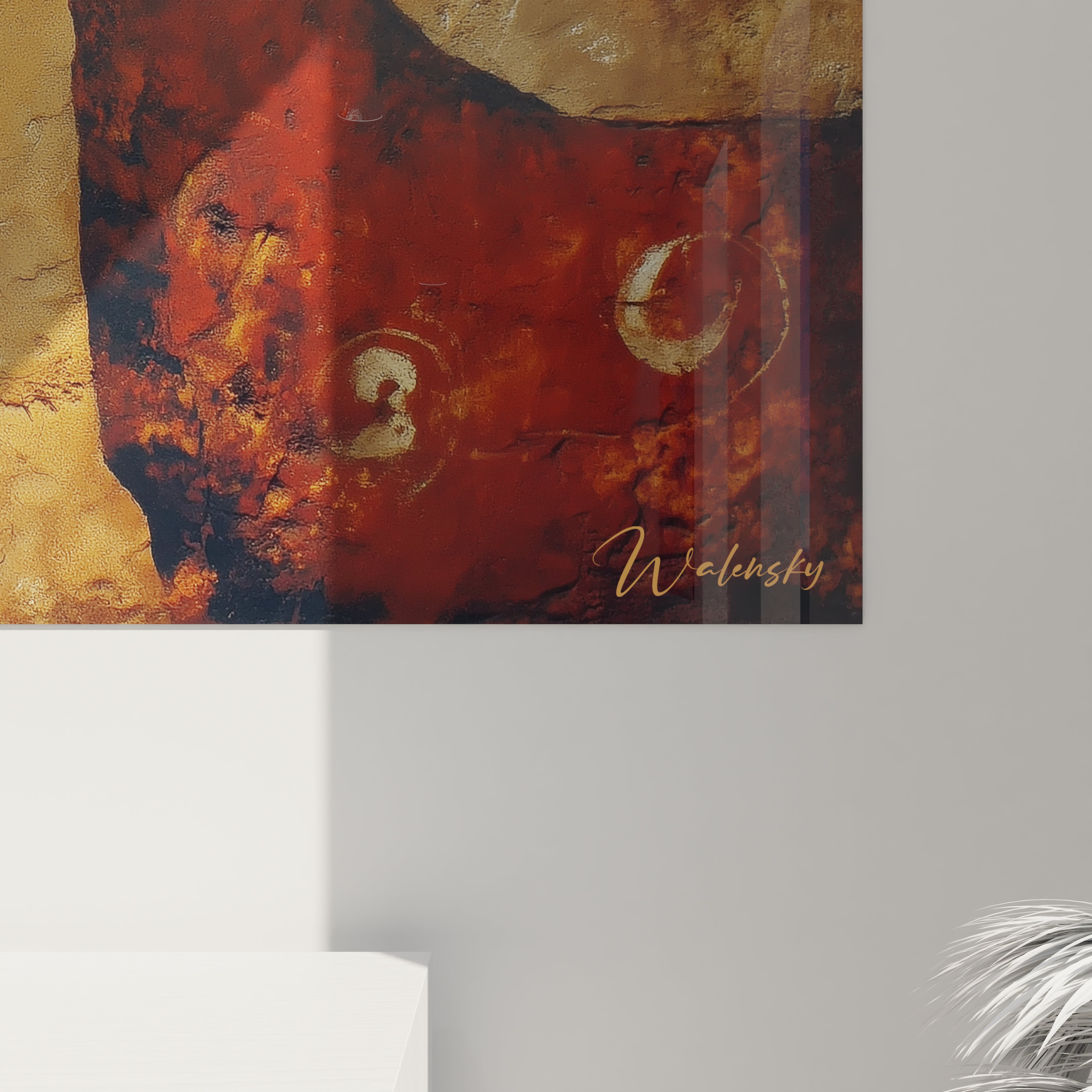 Vue ensemble tableau art rupestre bélier préhistorique décoration murale fresques anciennes