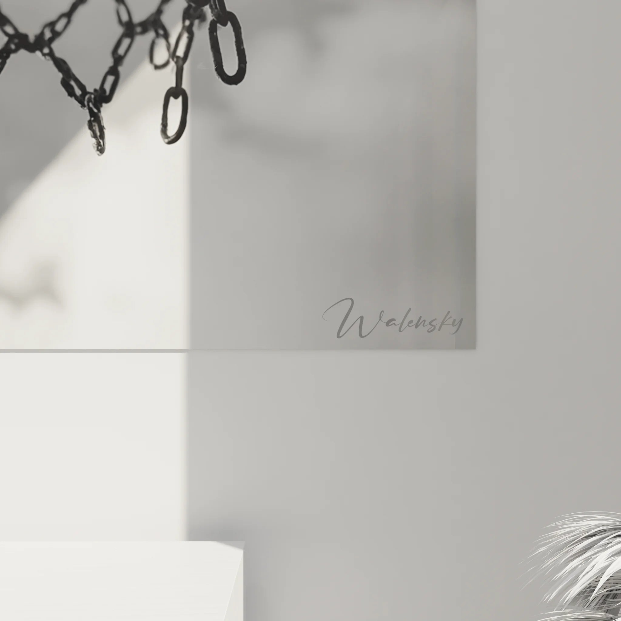 Vue ensemble tableau basketball noir blanc panier chaînes décoration murale sport urbain