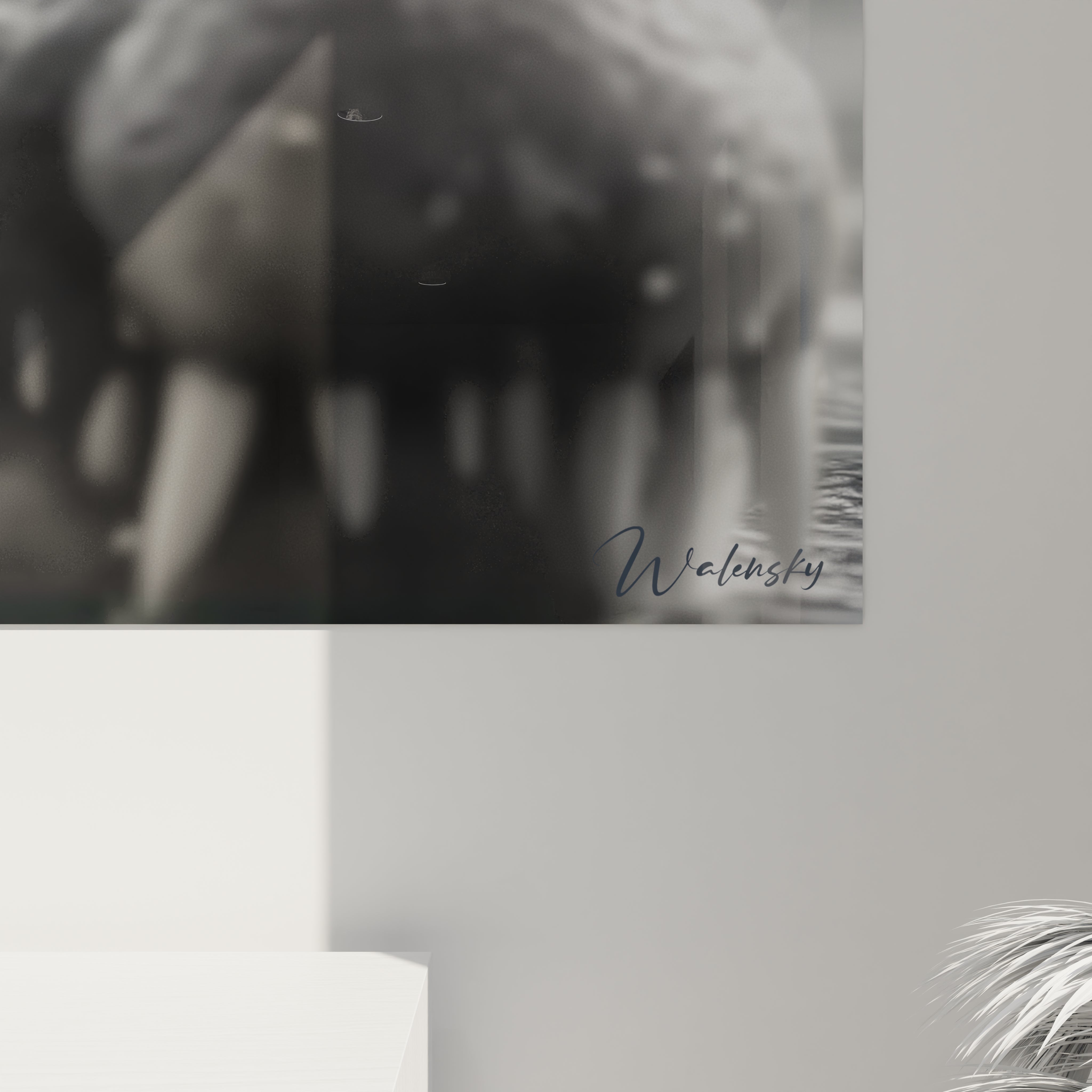 Vue ensemble tableau mural crocodile Kaprosuchus décoration murale art préhistorique