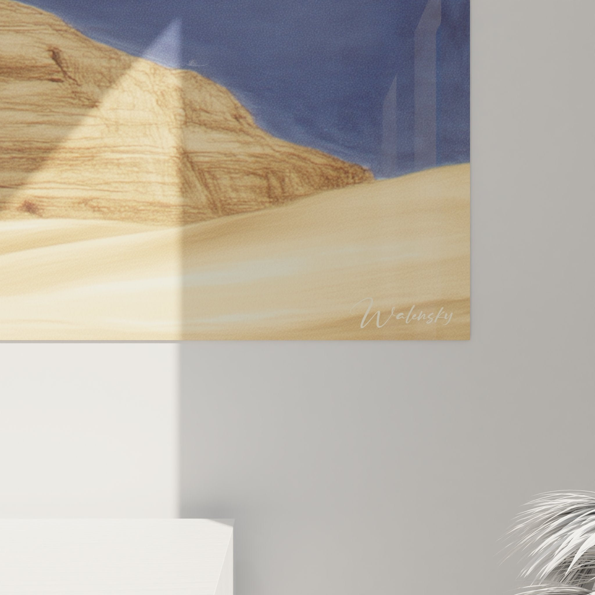 Vue ensemble tableau mural formation rocheuse désert décoration intérieure