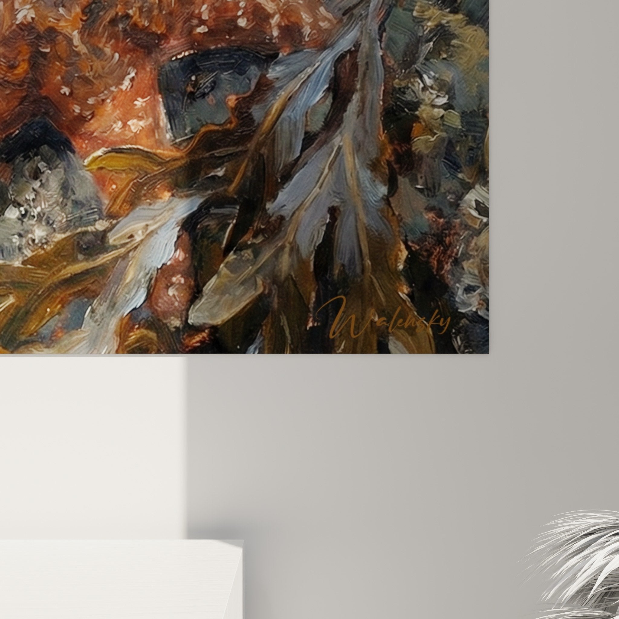 Gesamtansicht Seestern Gemälde marine Innenraum Dekoration natürlicher Küstenstil