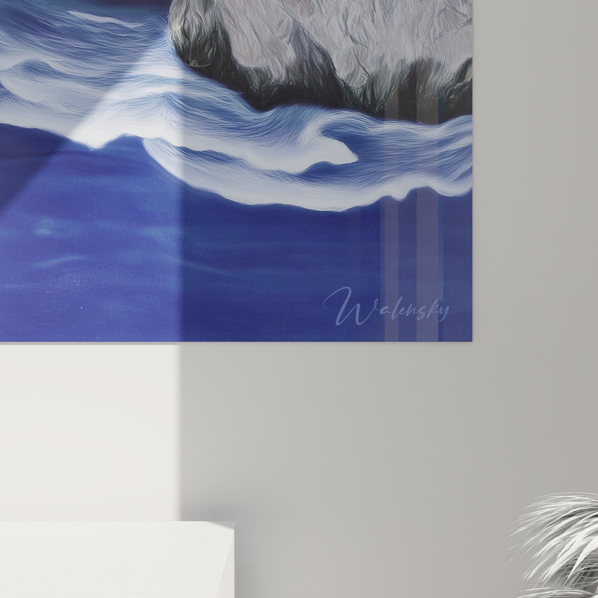 Vue ensemble tableau gorges et canyons, art mural nature pour décoration intérieure