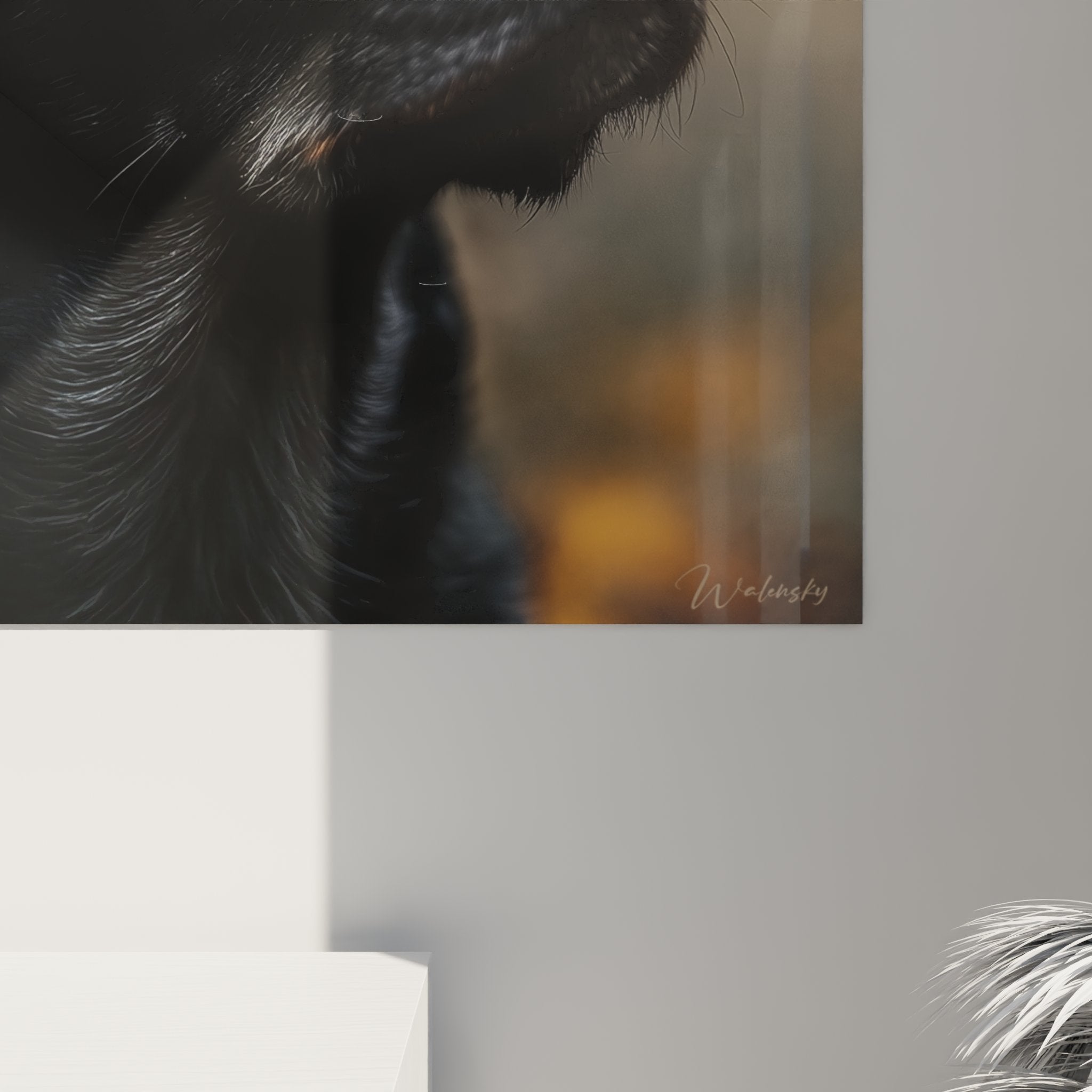 labrador retriever schmetterlinge kunstdruck komplettansicht rahmen wanddekoration tierkunst poetischer stil