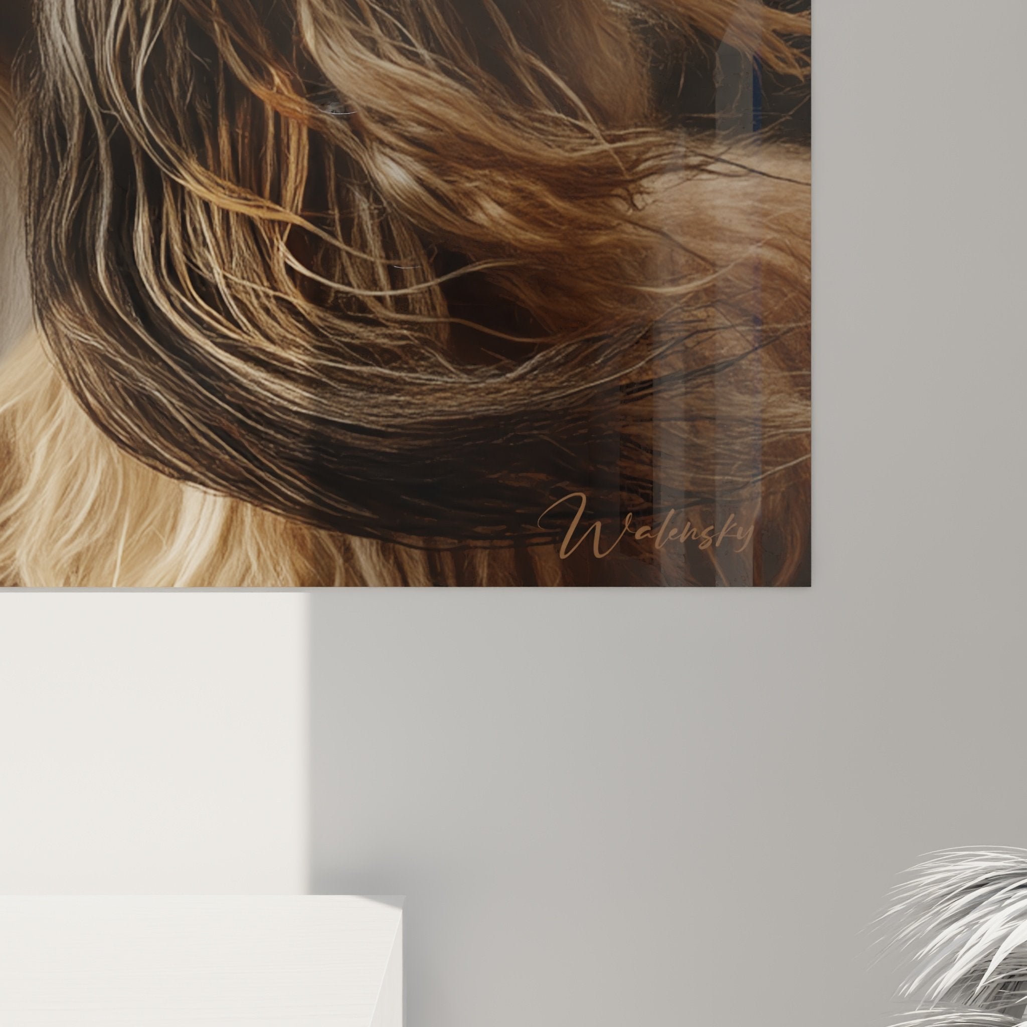 Vue ensemble tableau lévrier afghan portrait noble décoration intérieur moderne élégant